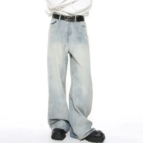 Japanese Brand Mizuho x Marie Light style washed blue baggy jeans Size US 34 / EU 50 - 8 Thumbnail