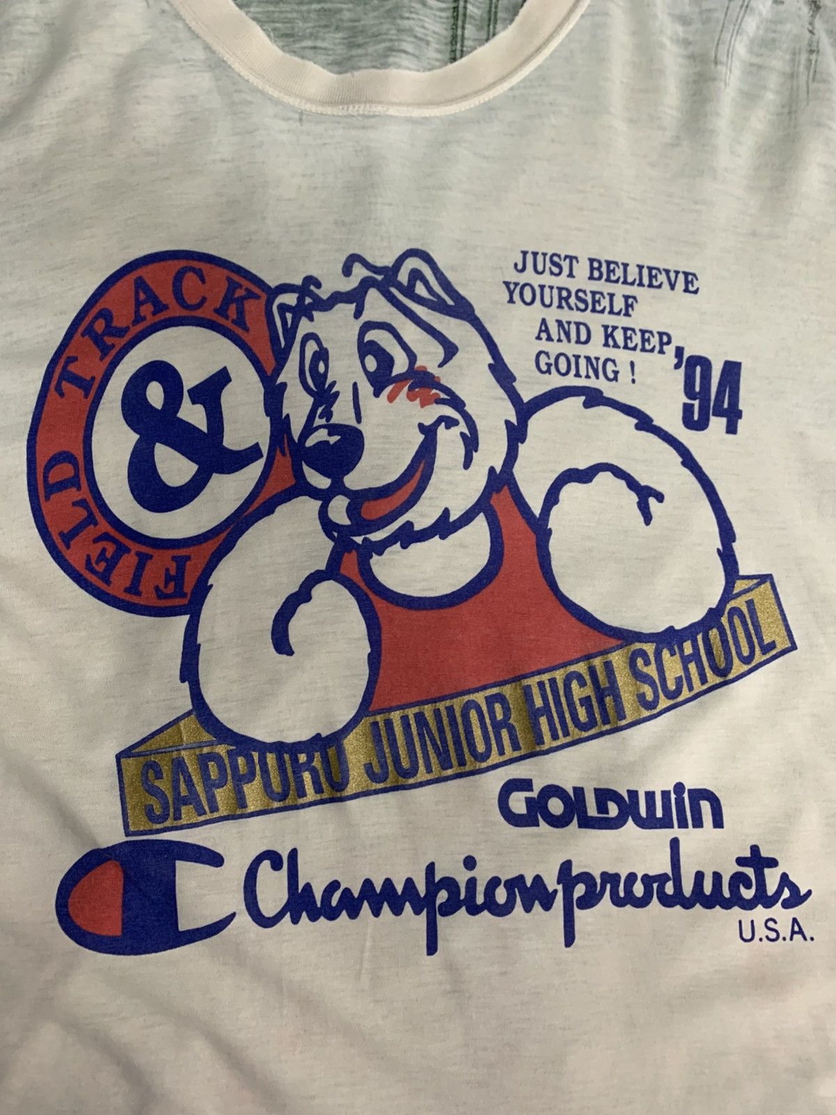 Champion Vintage Champion Distress Tee Size US S / EU 44-46 / 1 - 7 Thumbnail