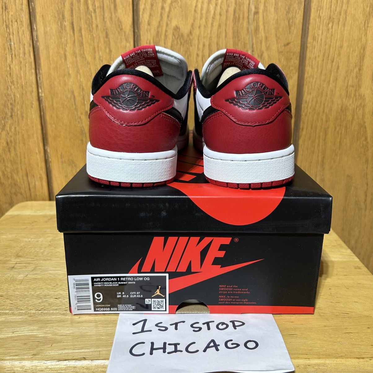 Nike Nike Air Jordan 1 Low OG Chicago 2025 HQ6998-600 Men’s 9 NEW Size US 9 / EU 42 - 4 Thumbnail