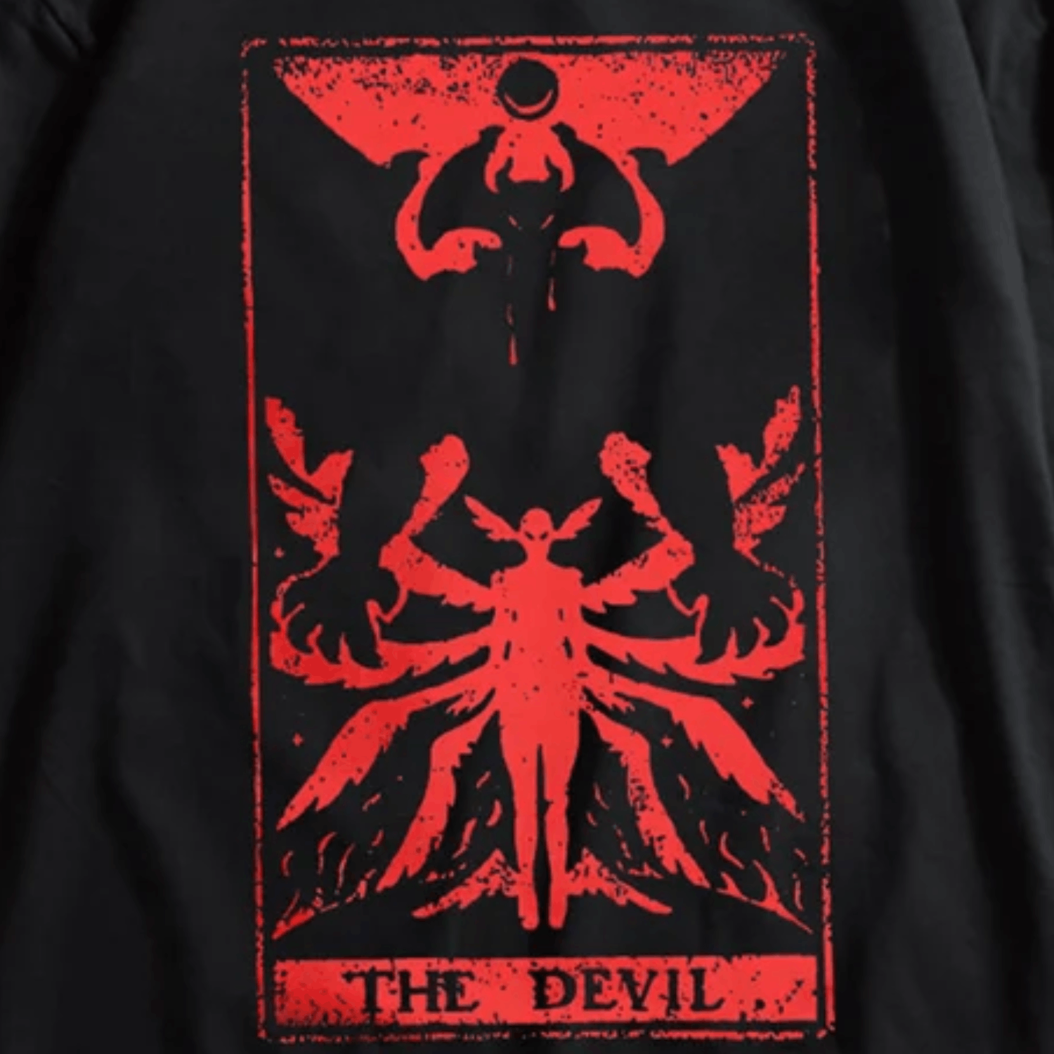 Band Tees × Vintage Aesthetic Grunge Y2K Shirt, Devil Tarot Satanic, Devil Shirt Size US L / EU 52-54 / 3 - 2 Thumbnail