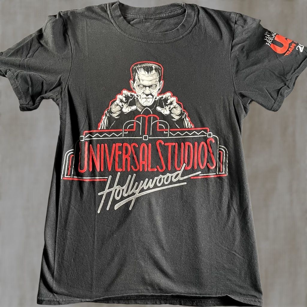 Vintage VINTAGE Universal Studios Shirt Mens XS Black Frankenstein Halloween Horror Nights 2021 Size US XS / EU 42 / 0 - 1 Thumbnail