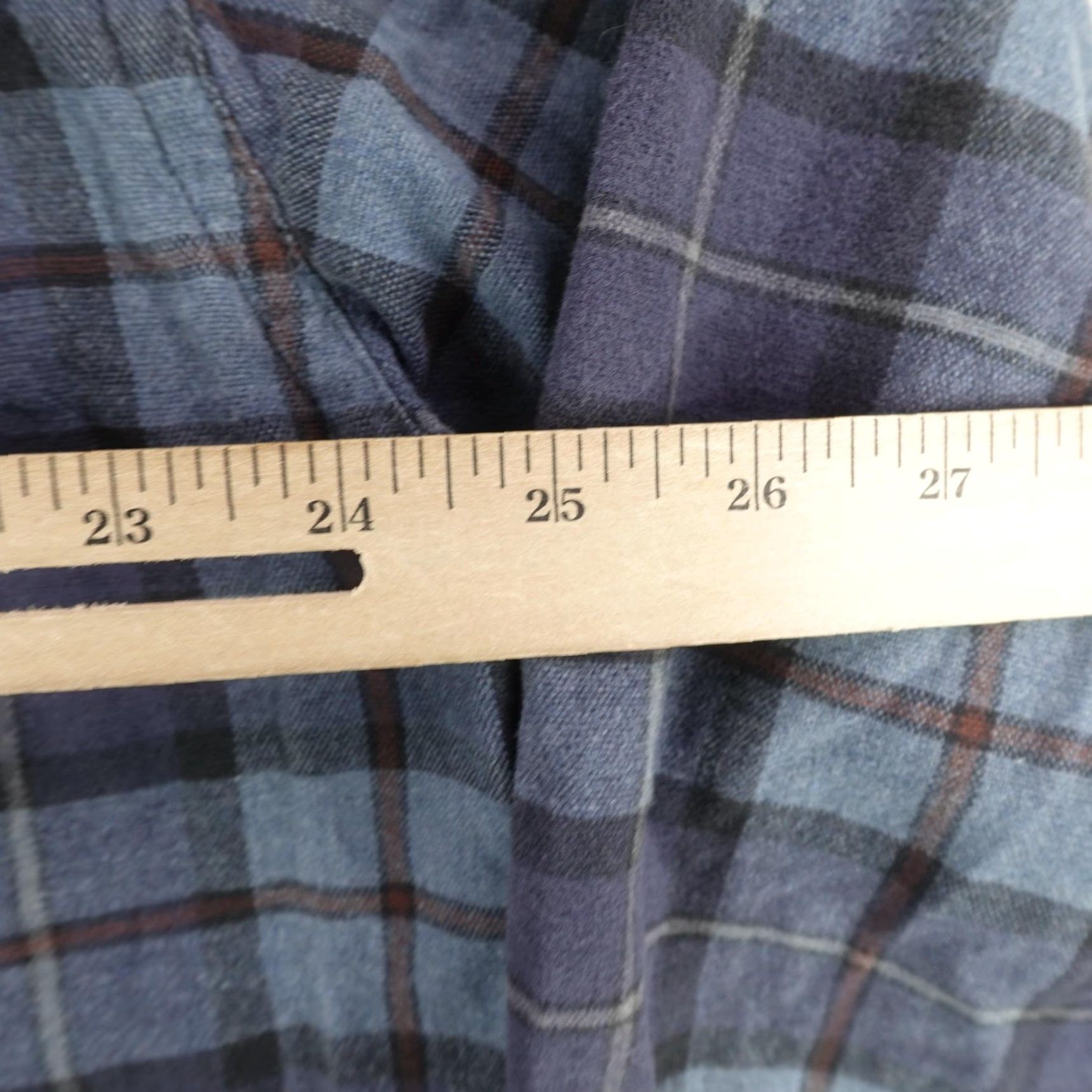 Vintage VINTAGE LL Bean Shirt Mens Large Blue Gray Plaid Flannel Button-Up Casual Outdoors Workwear Size US L / EU 52-54 / 3 - 5 Thumbnail