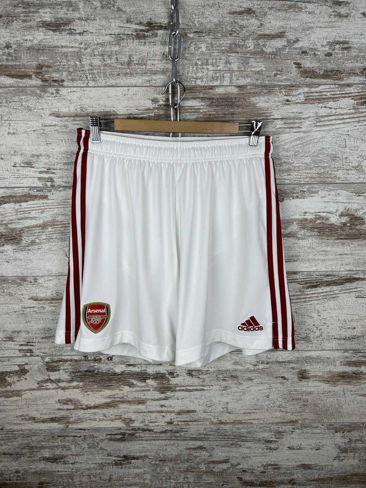 Adidas × Vintage Mens Vintage Adidas FC Arsenal football soccer shorts rare Size US 34 / EU 50 - 2 Thumbnail
