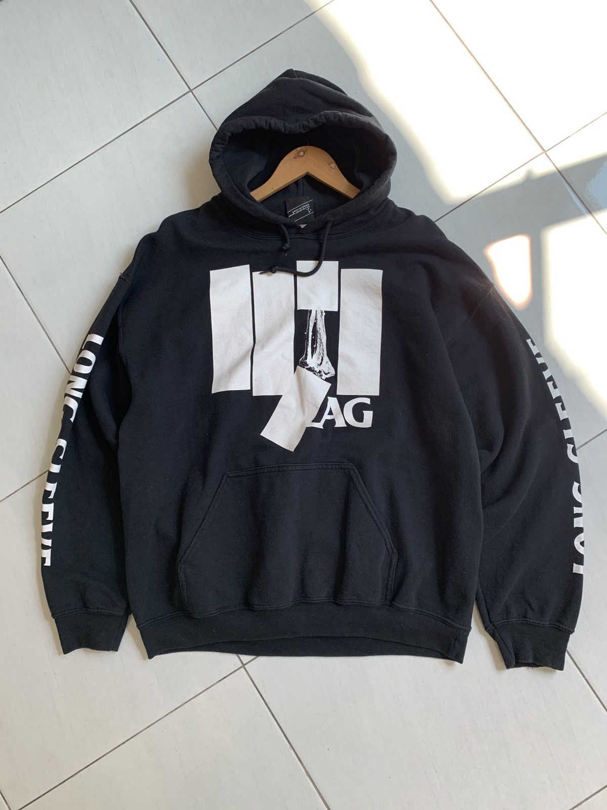 Black Flag Vintage Black Flag X Beams Hoodie Size US L / EU 52-54 / 3 - 1 Thumbnail