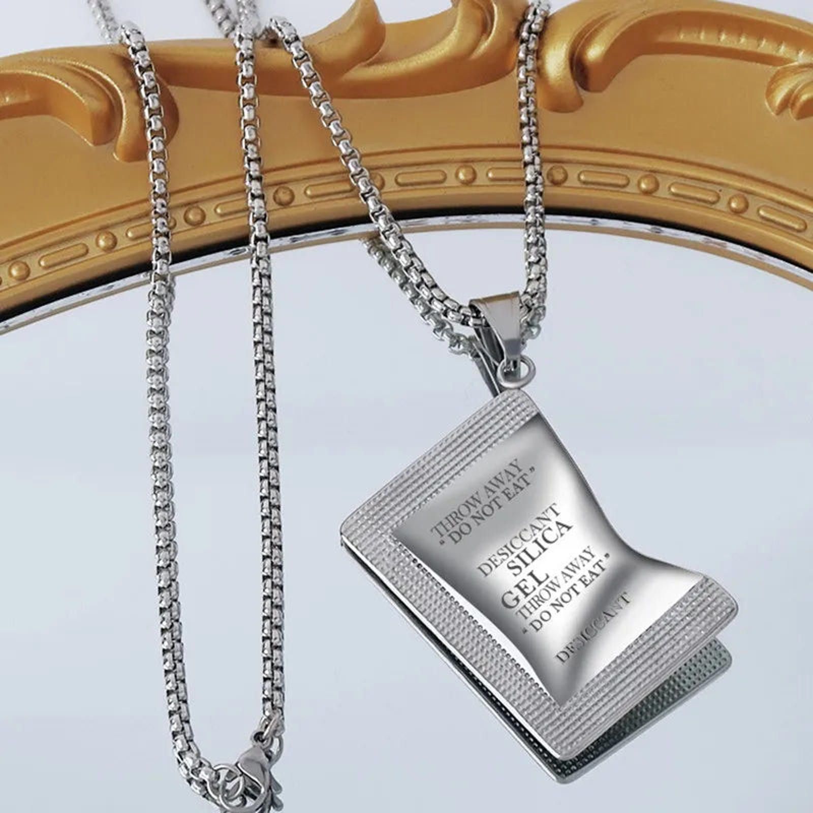 Jewelry Titanium Steel Silica Gel Necklace - Unique Pendant Size ONE SIZE - 6 Thumbnail