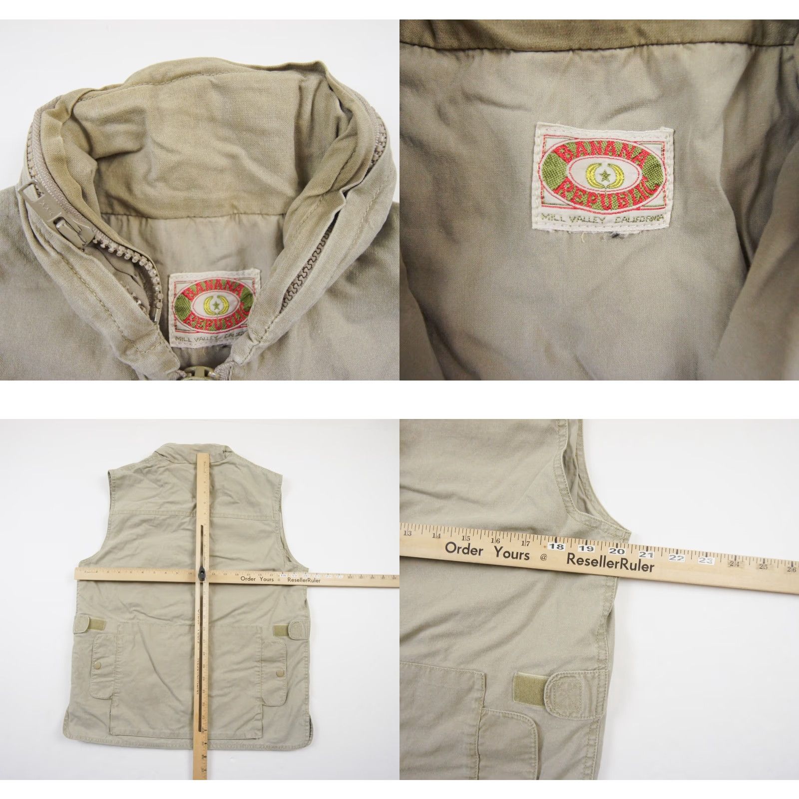 Banana Republic VINTAGE Banana Republic Vest Mens Small Beige Hooded Outdoor Casual Size US S / EU 44-46 / 1 - 8 Thumbnail