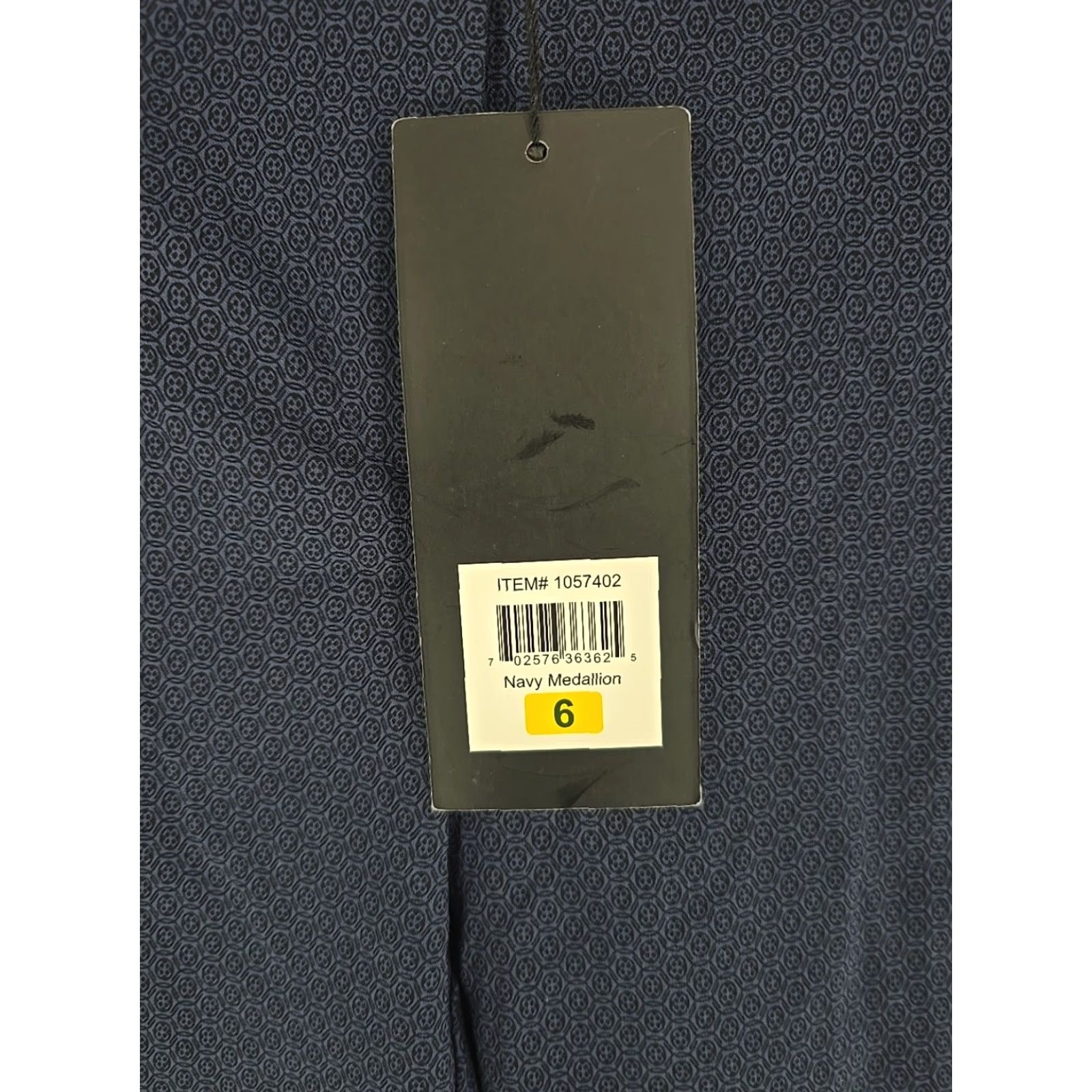 Vintage Mario Serrani Italy Women's Slim Fit Pants Navy Medallion 6x27 NWT Dress Pants Slimming 6 27 Womens HA Size 28" / US 6 / IT 42 - 3 Thumbnail