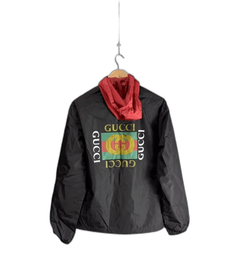 Gucci Gucci Black Hooded Windbreaker Jacket-yf Size US L / EU 52-54 / 3 - 1 Thumbnail