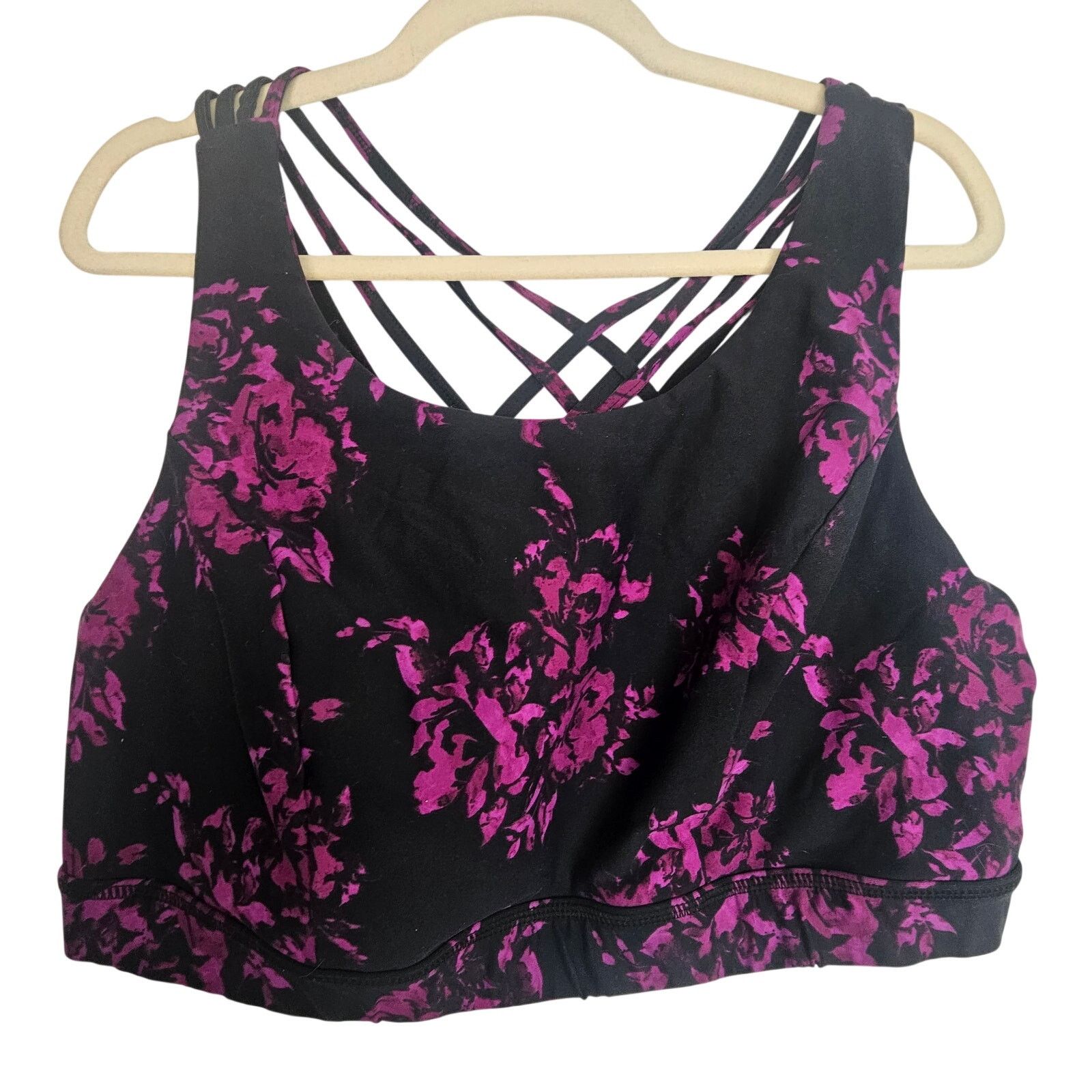 Torrid Torrid Active Women Floral Strappy Sports Bra Size 3X Sporty Size 3XL / US 20-22 - 1 Thumbnail