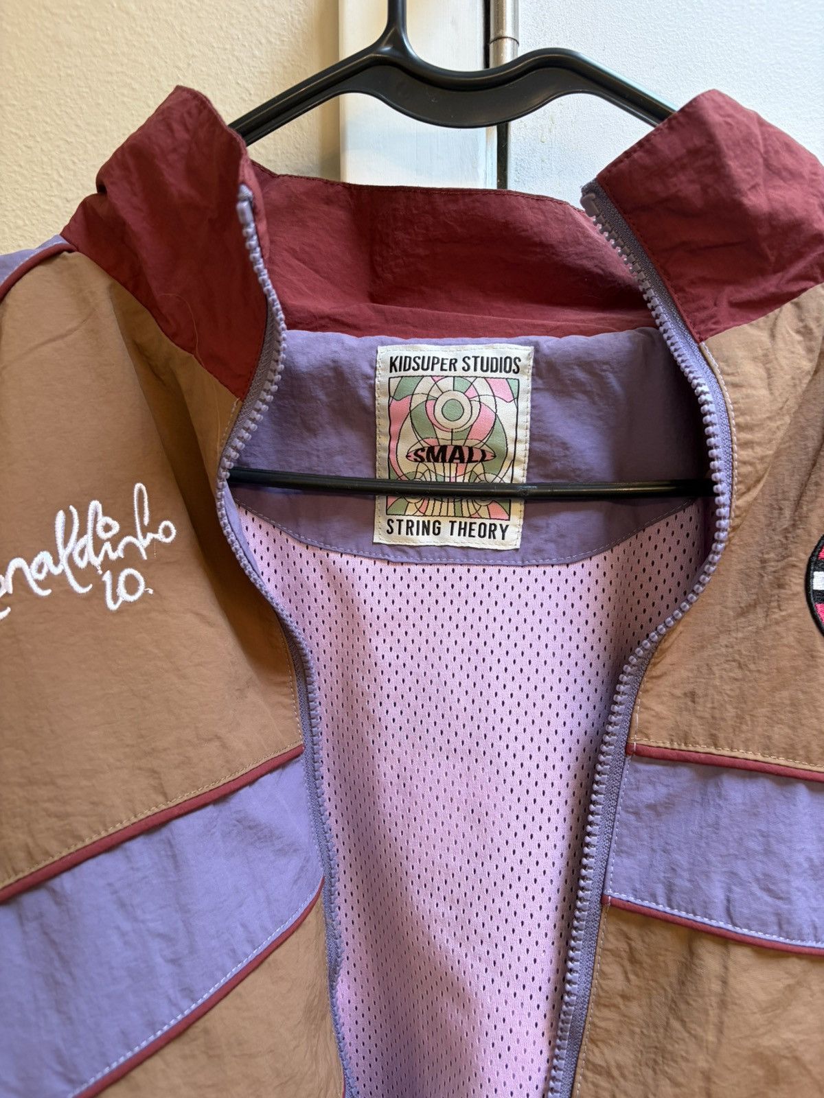 KidSuper RONALDINHO X KIDSUPER WINDBREAKER [BLUE/ RED / BROWN] Size US S / EU 44-46 / 1 - 4 Thumbnail