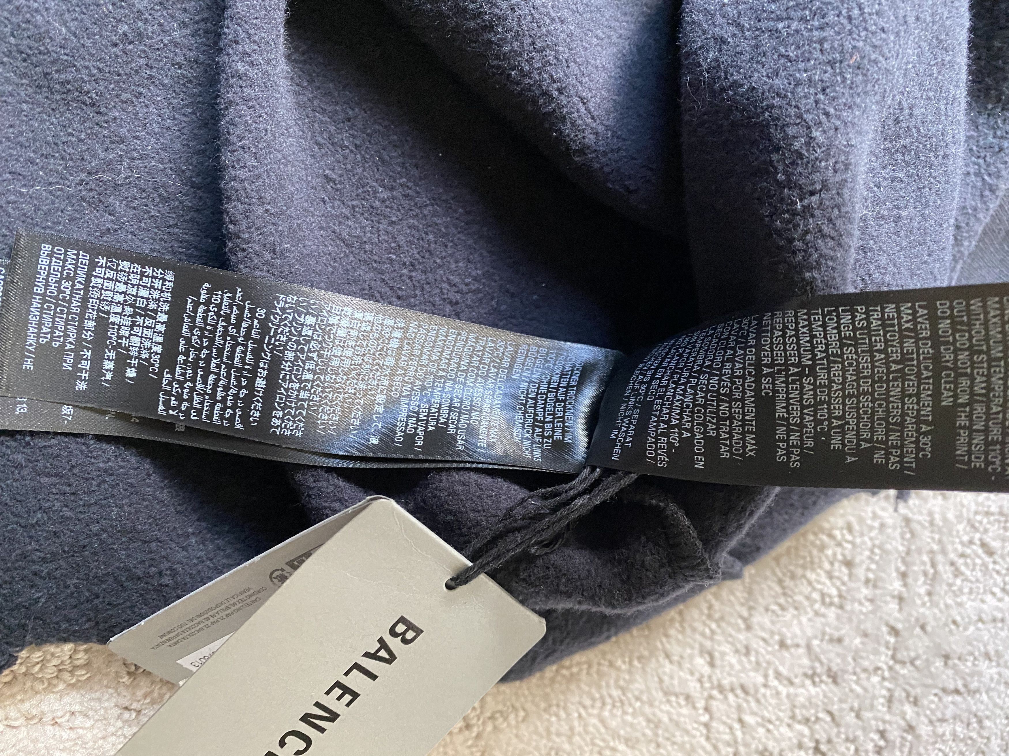 Balenciaga DIY Imprint Cropped Hoodie Size US XS / EU 42 / 0 - 6 Thumbnail