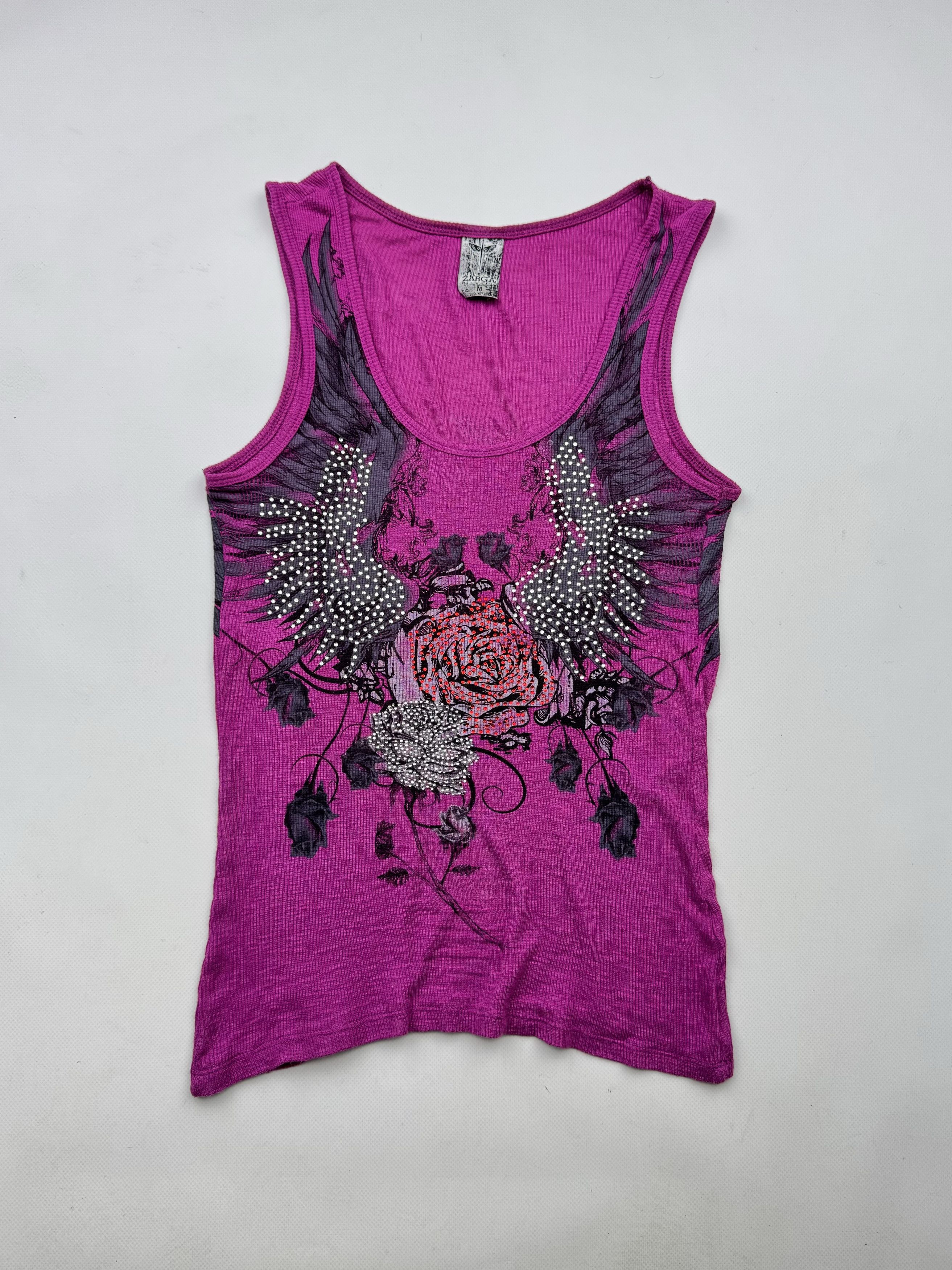 Japanese Brand 90's Printed Tank Top B73(V131)E2 Size M / US 6-8 / IT 42-44 - 1 Thumbnail