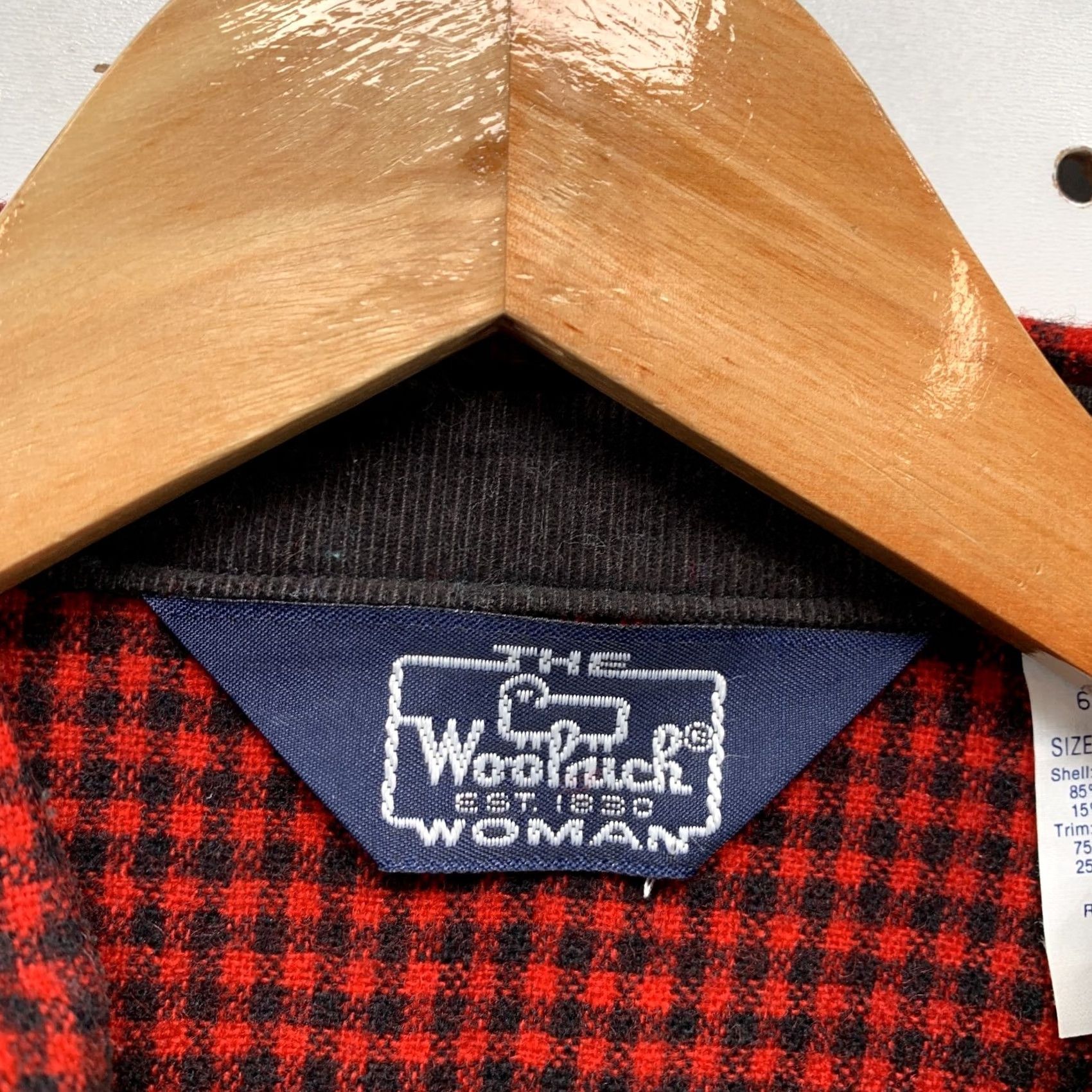 Vintage VINTAGE Woolrich Button Shirt Womens Size 16 Red Check Double Breasted Shirt Womens Size 16 Red Check Woolrich Button-Up Size XXL / US 16-18 / IT 52-54 - 7 Thumbnail
