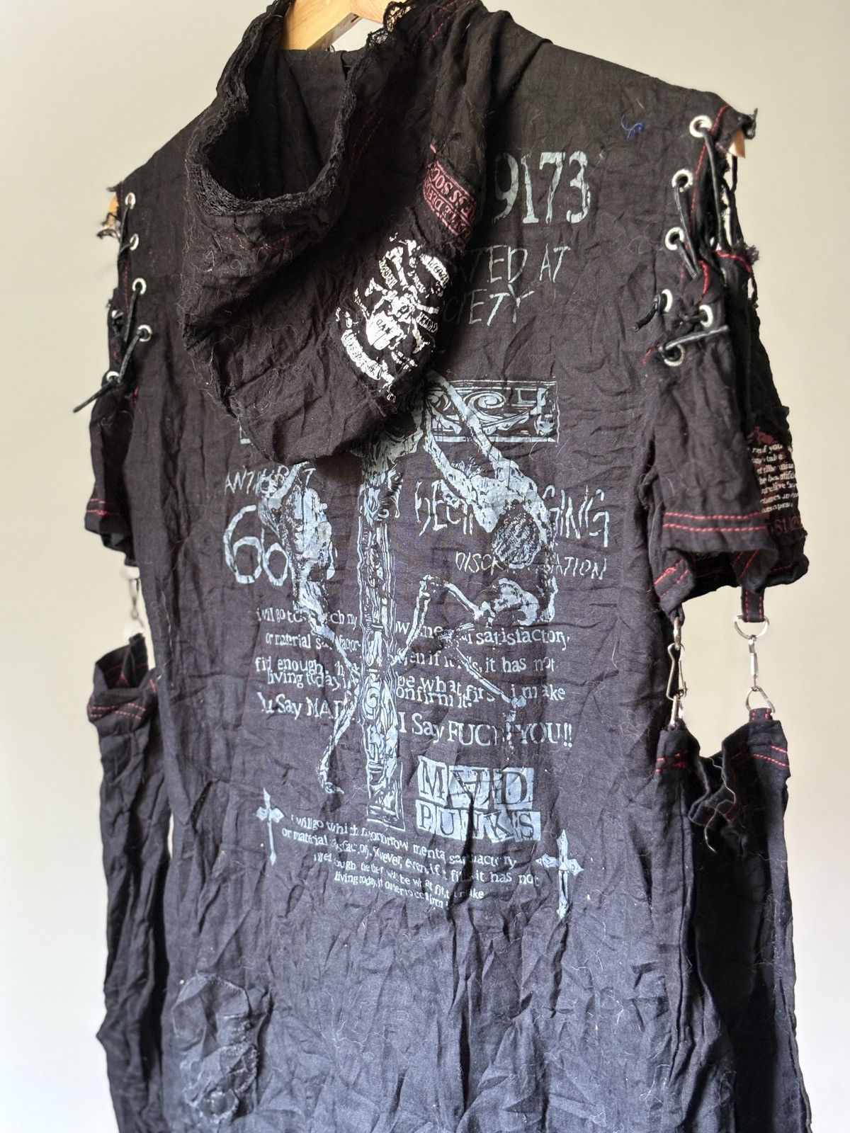 Japanese Brand Mad Punks Anarchic Gothic Punk Zip Up Size M / US 6-8 / IT 42-44 - 9 Thumbnail