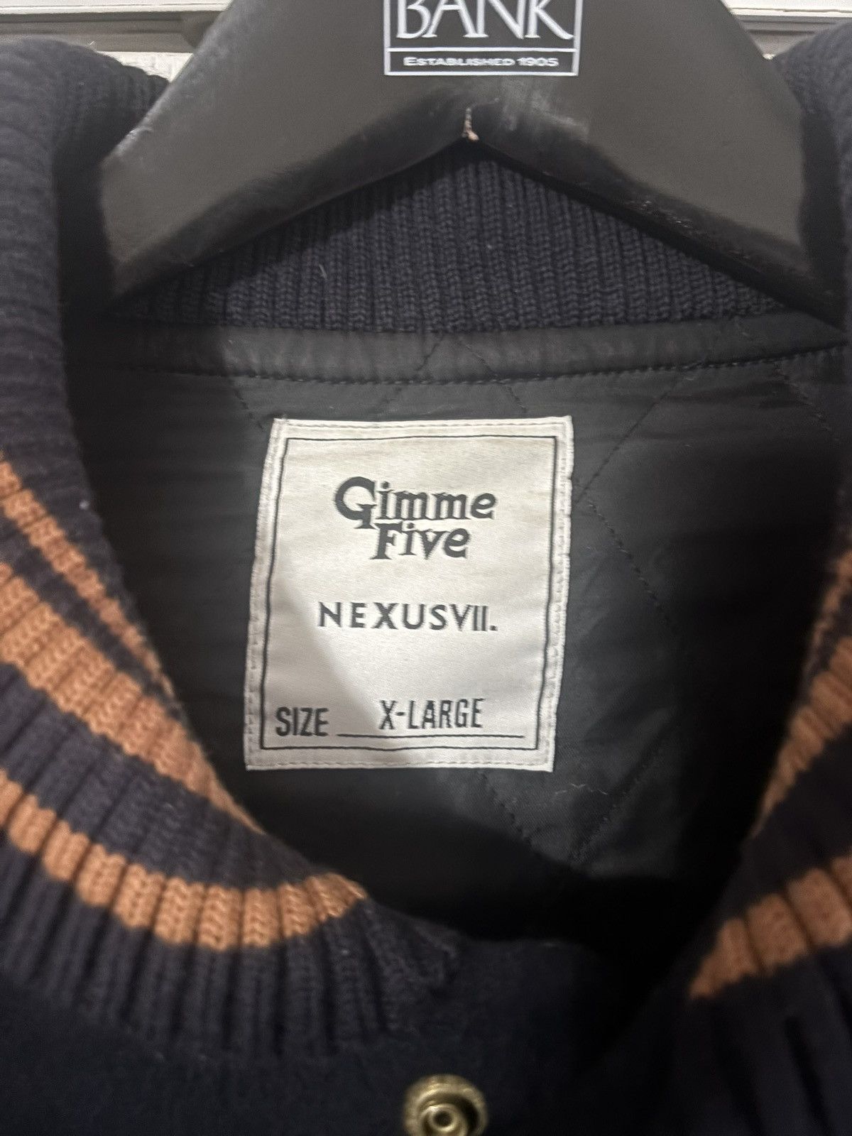 NEXUSVII NEXUS7 x GIMME FIVE Varsity Jacket OG Size US XL / EU 56 / 4 - 4 Thumbnail