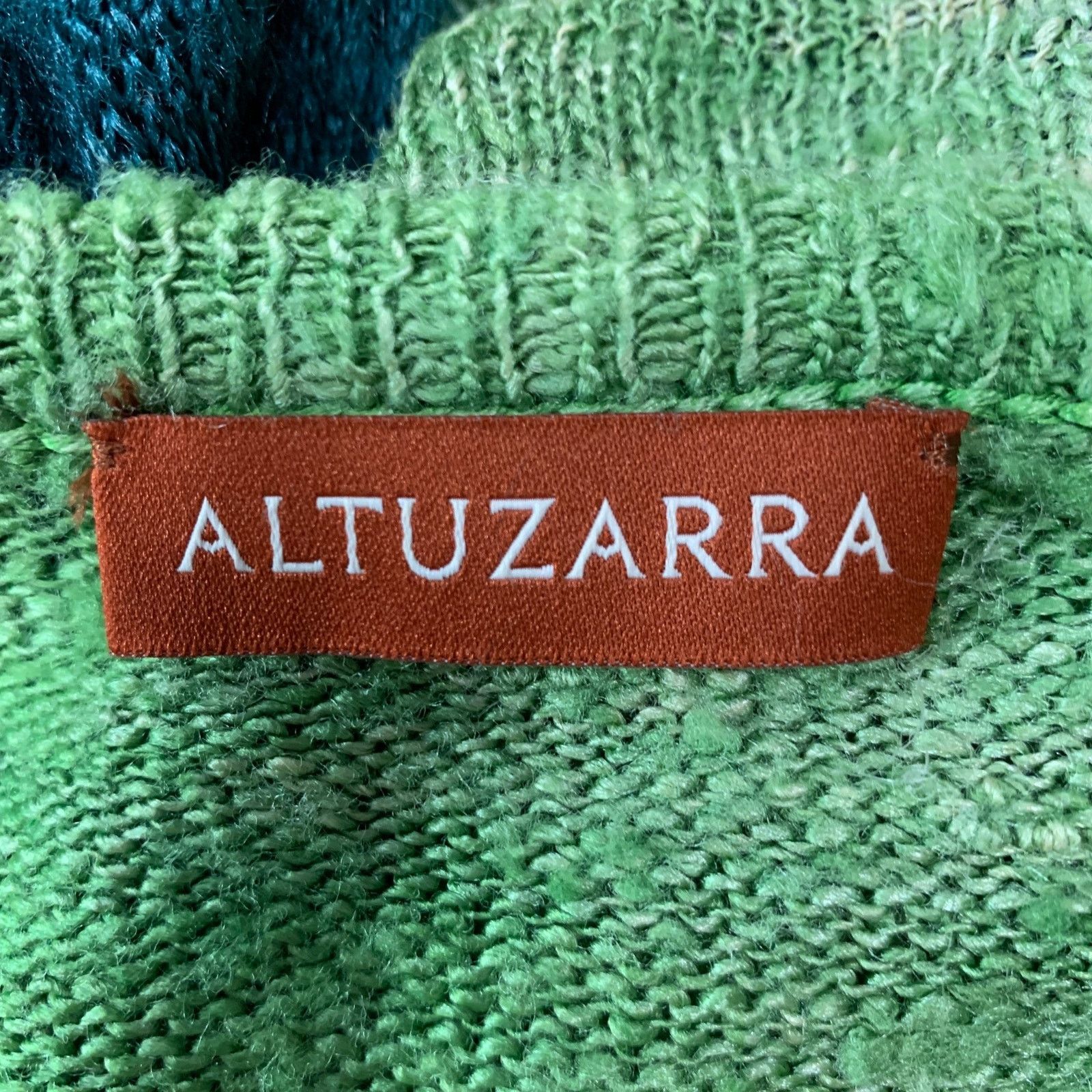 Altuzarra ALTUZARRA Size S Green Blue Silk Tie Dye Cropped Casual Top Size S / US 4 / IT 40 - 4 Thumbnail