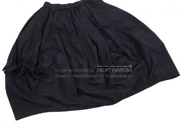 Comme des Garcons Comme des Garcons size S Retro Navy Floral Skirt Size 23" - 7 Thumbnail