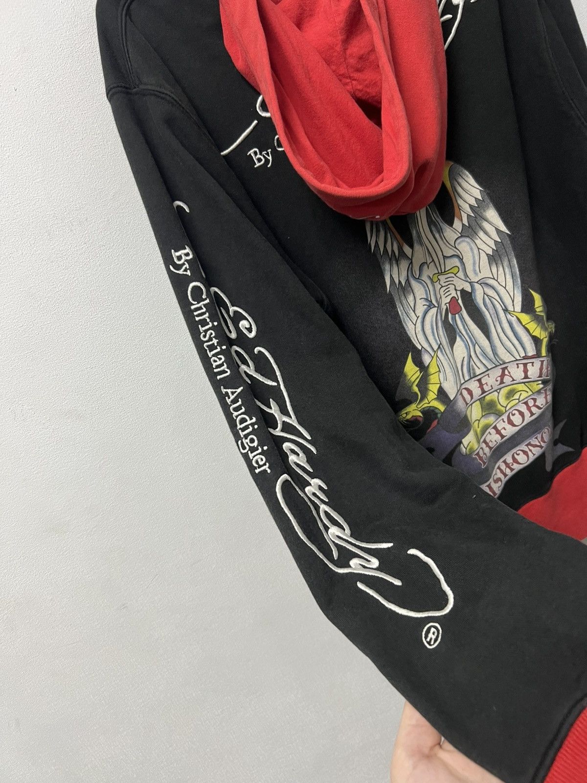 Ed Hardy Vintage Ed Hardy Zip Up Hoodie Size M Size US M / EU 48-50 / 2 - 9 Thumbnail