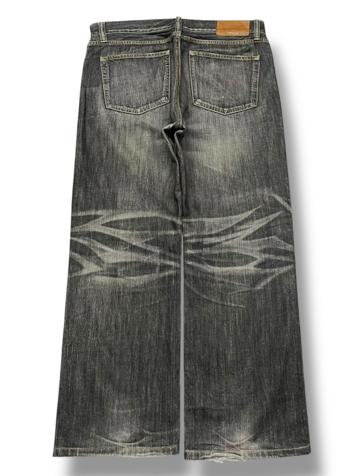 Uniqlo Loose Vintage Uniqlo S002 Japan - Faded Whisker Wash Jeans Size US 36 / EU 52 - 3 Thumbnail