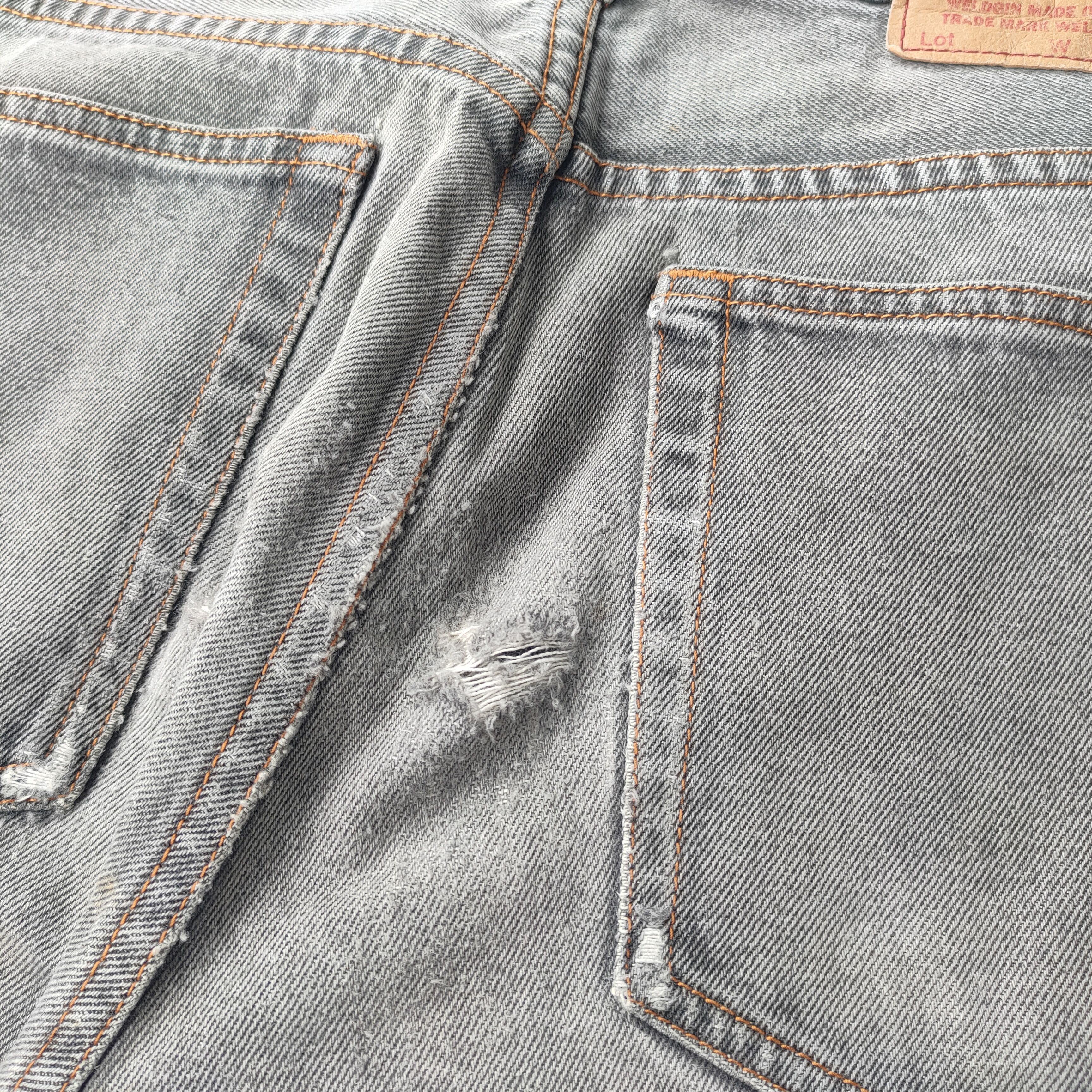 Japanese Brand VINTAGE WELDGIN FADED BLACK RIPPED JEANS DENIM PANTS Size US 34 / EU 50 - 12 Thumbnail