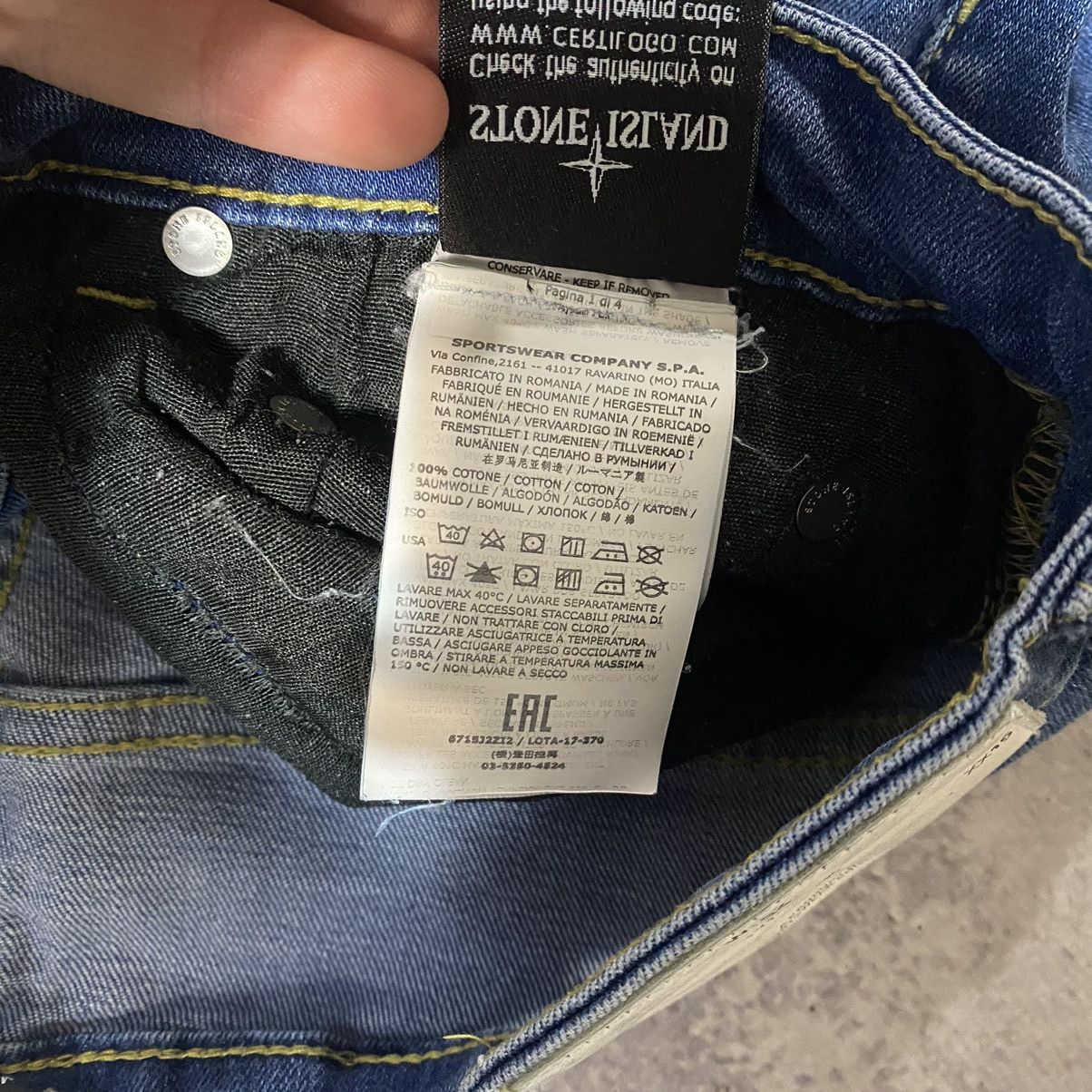 Stone Island Vintage Stone Island Jeans Patch Pocket Straight Fit Casual Size US 34 / EU 50 - 11 Thumbnail