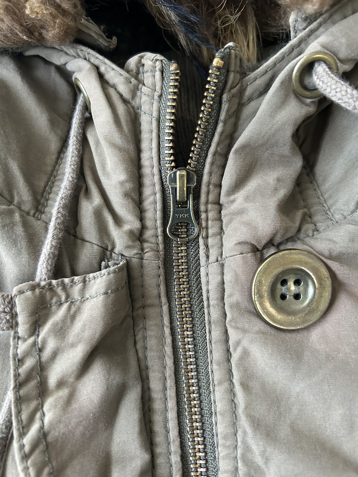 Japanese Brand US ARMY ORIGENAL MULTI POCKET FAUX FUR HOODIE PARKA JACKET Size M / US 6-8 / IT 42-44 - 4 Thumbnail