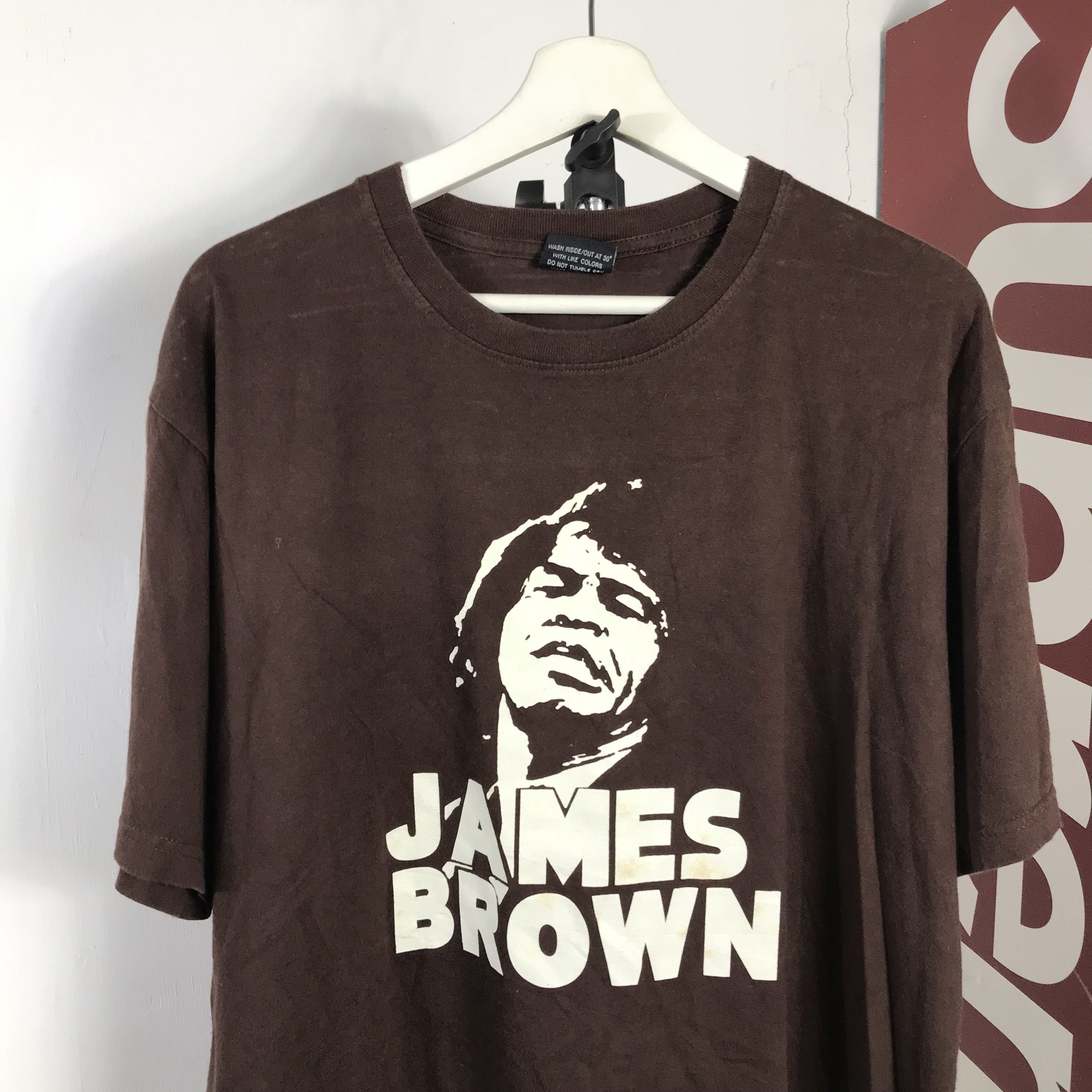 Rap Tees 90s James Brown im black and im proud T-Shirt Size US XL / EU 56 / 4 - 3 Thumbnail