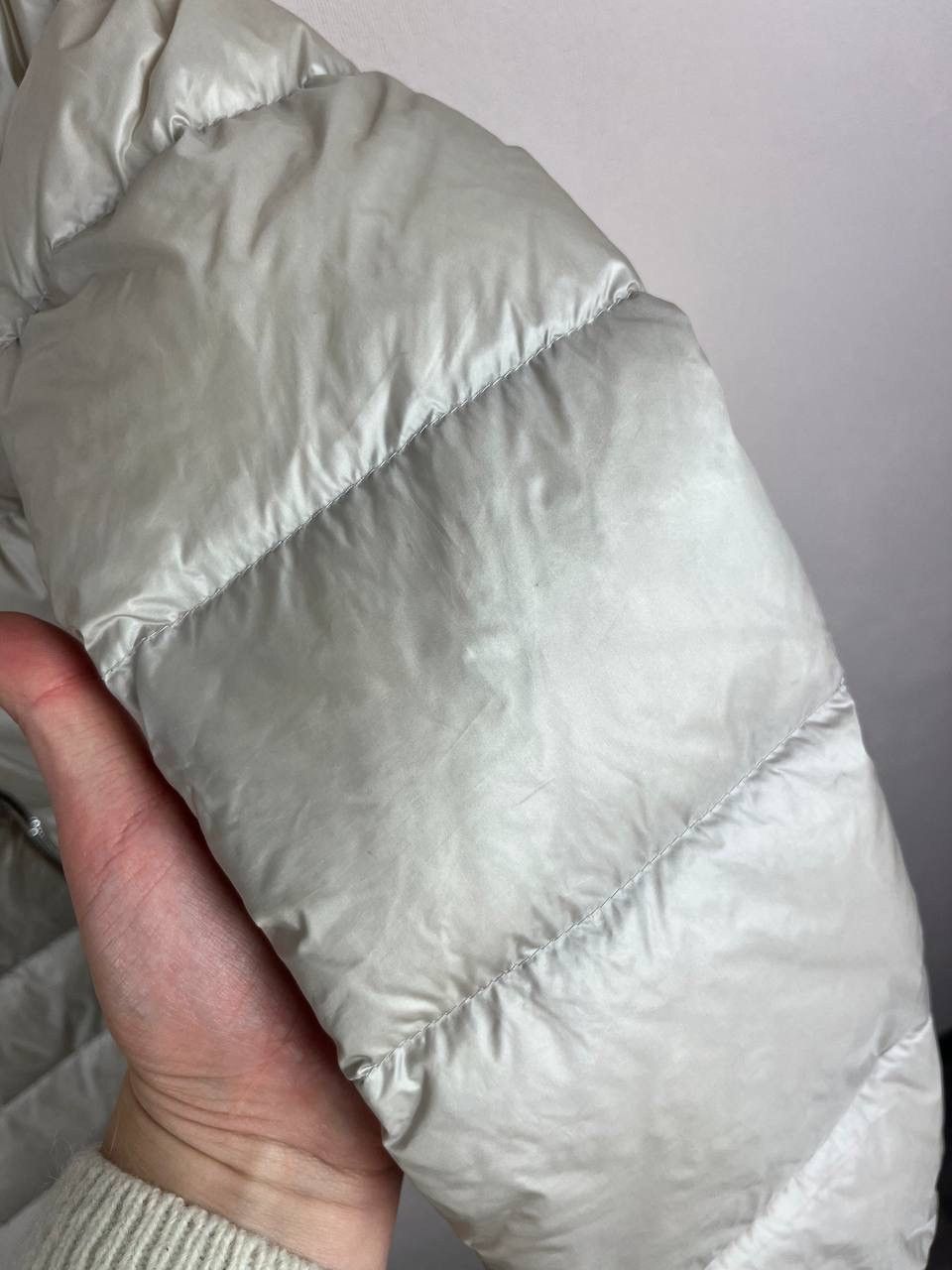 Moncler Moncler Torcyn Silver Down Puffer Jacket Mid-Length Size M / US 6-8 / IT 42-44 - 4 Thumbnail
