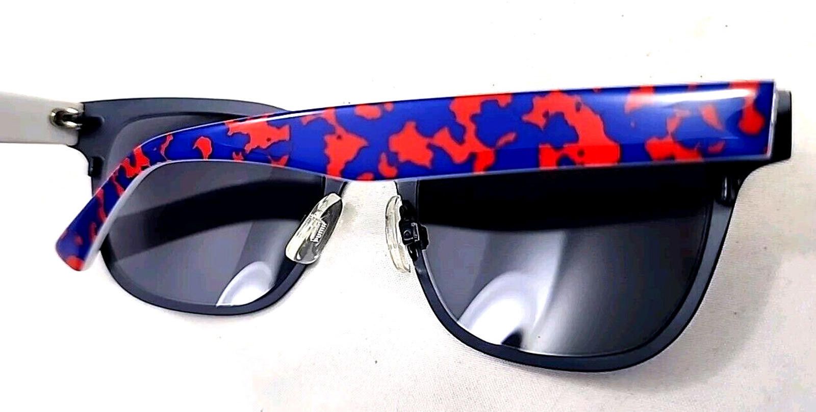 Puma Puma PU0070S 004 Greenpoint Blue Sunglasses 50-20 140 New Size ONE SIZE - 5 Thumbnail