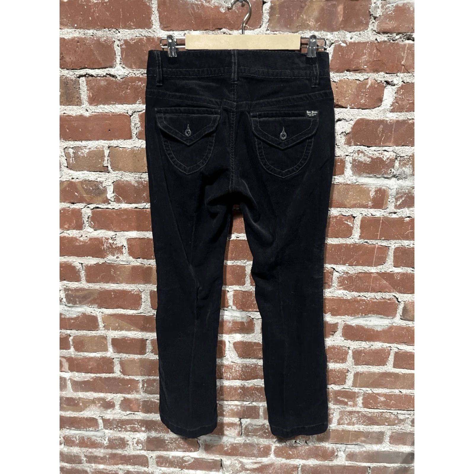 Polo Ralph Lauren Polo Jeans Womens Black Corduroy Straight Leg Pants Size 4 x 30 Size 27" / US 4 / IT 40 - 2 Thumbnail