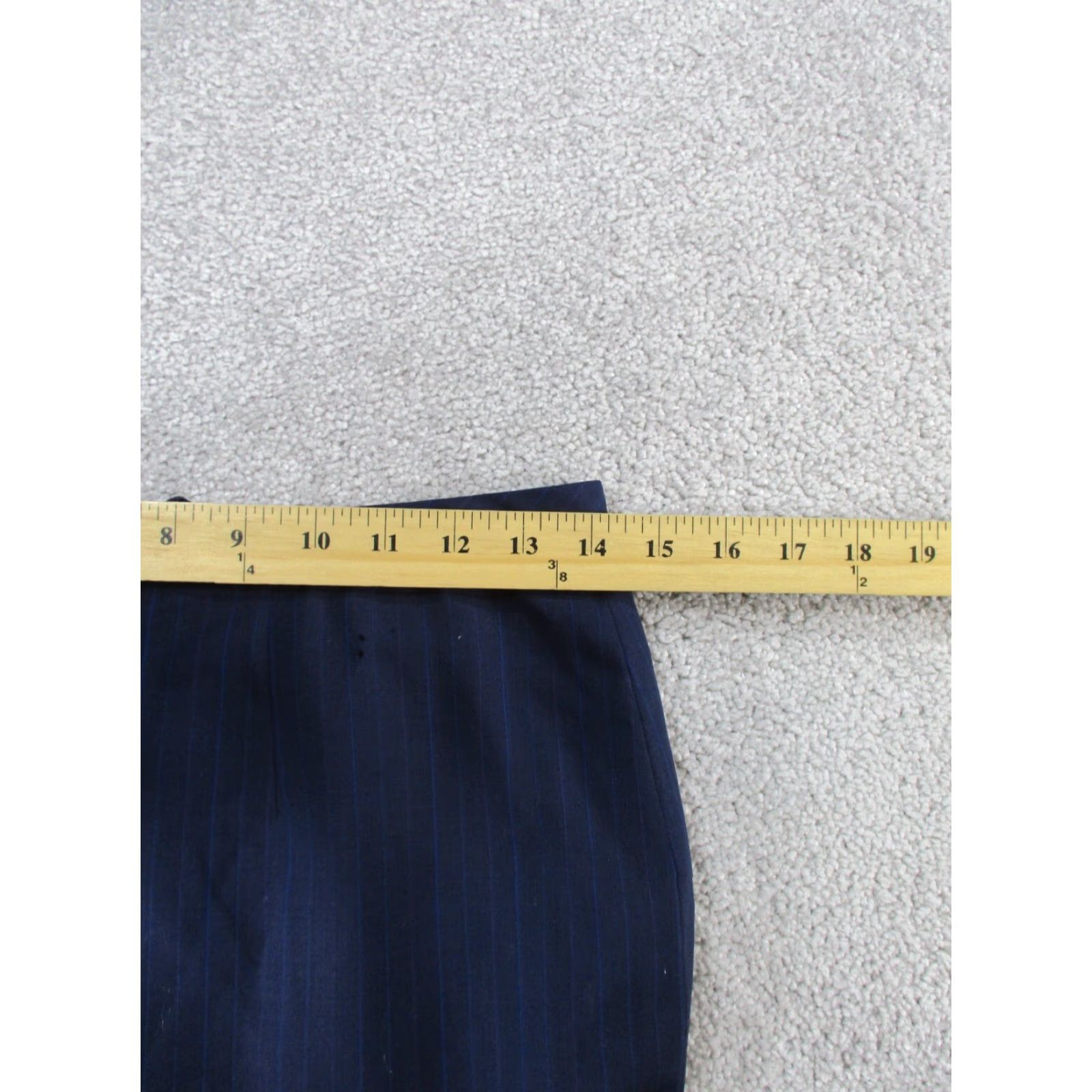 Brooks Brothers VINTAGE Brooks Brothers Skirt Womens 4P Navy Blue Pinstripe Wool Pencil NEW Holes Size 27" / US 4 / IT 40 - 7 Thumbnail
