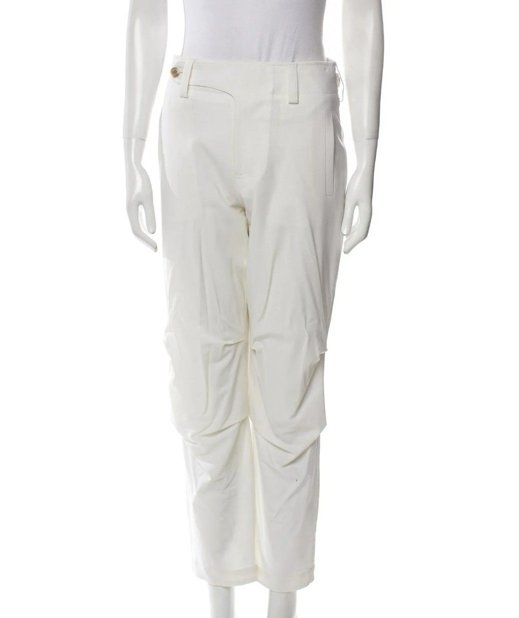 Other Nells Nelson Cream Virgin Wool Pants – Size M/38IT – High-R Size 26" / US 2 / IT 38 - 1 Thumbnail