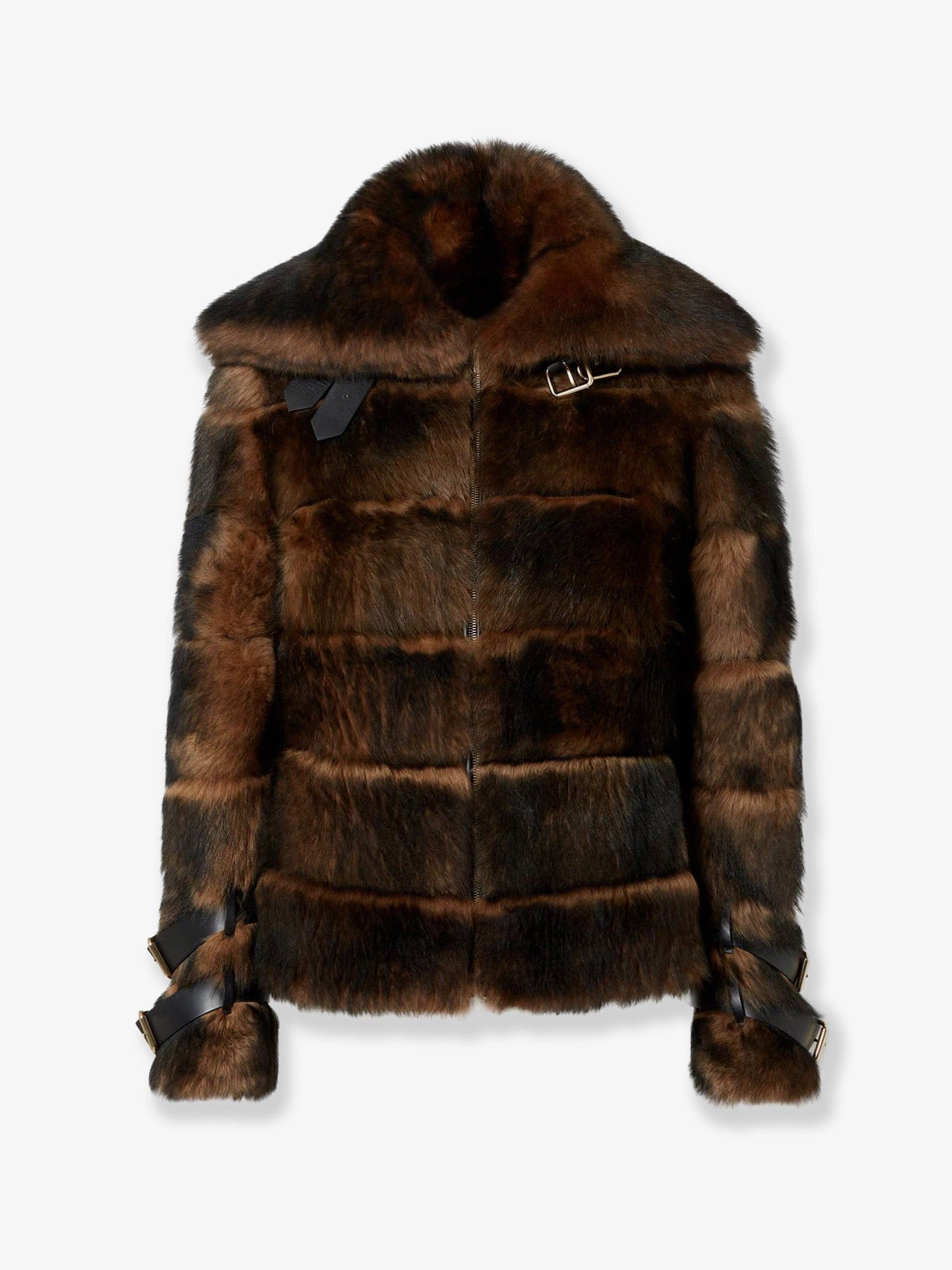 Fendi Brown Backed Sheepskin And Nappa Jacket Size S / US 4 / IT 40 - 1 Thumbnail