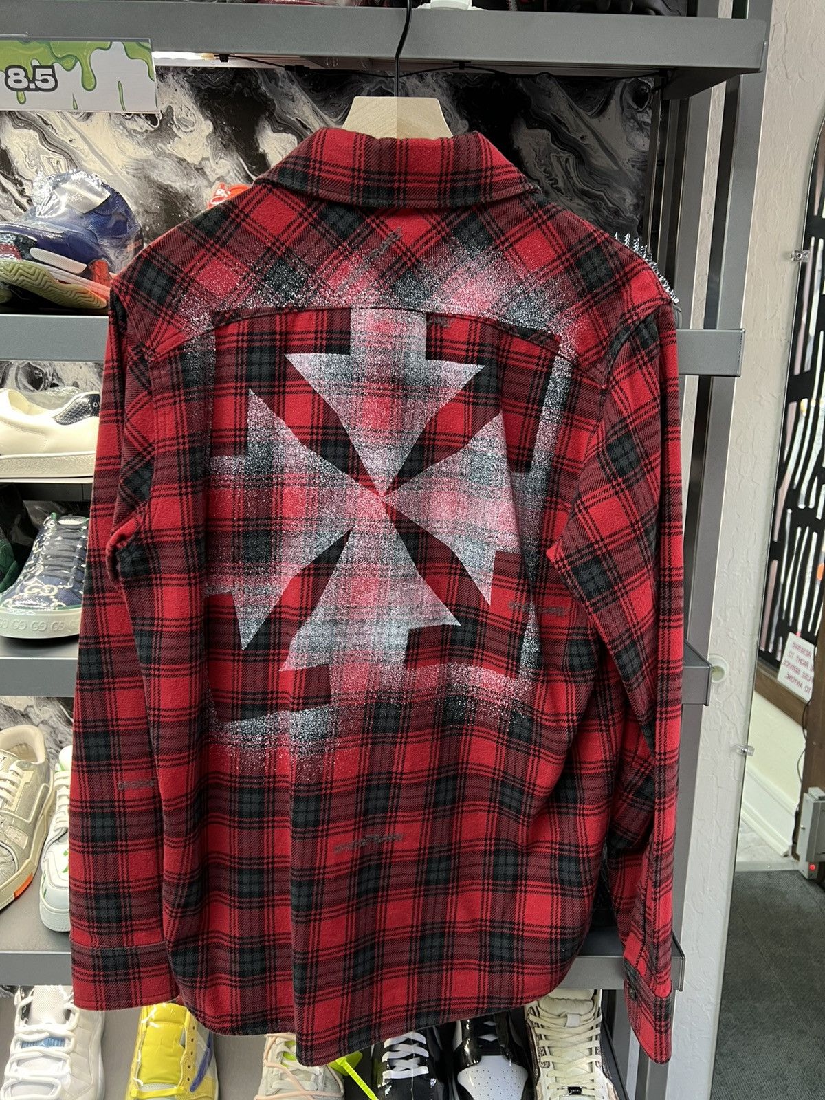 Off-White Offwhite Red Flannel Button Up Size US M / EU 48-50 / 2 - 2 Thumbnail