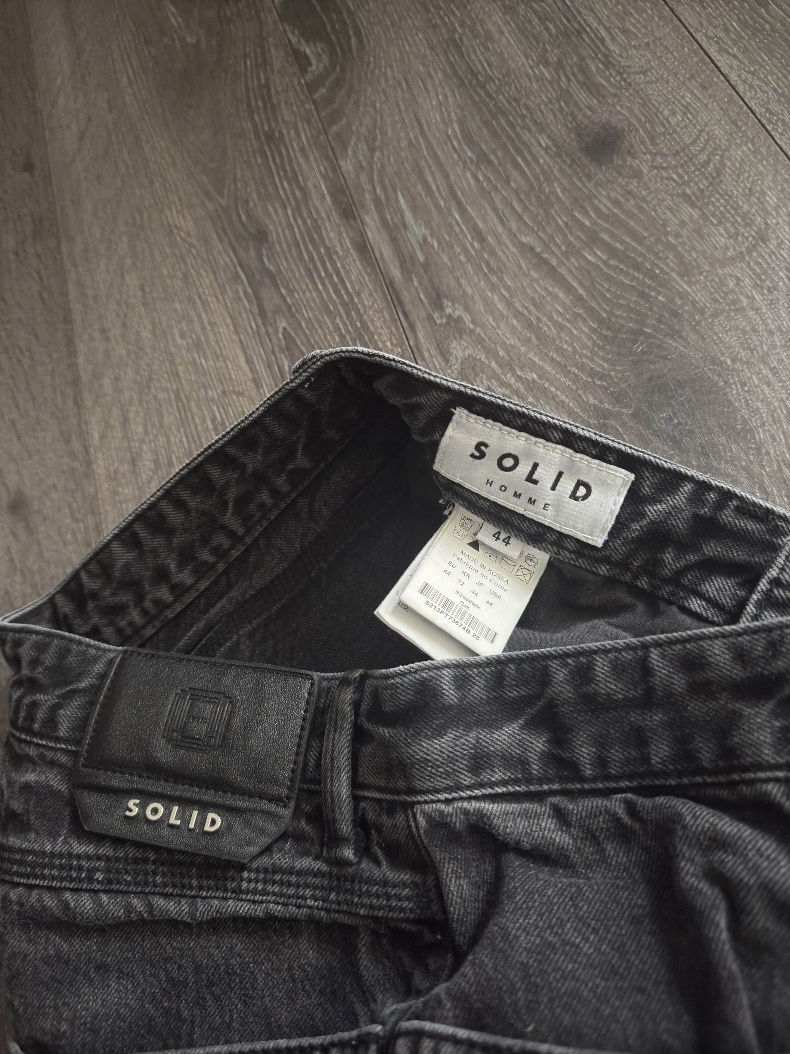 Solid Homme Solid Homme Double Knee Carpenter Work Pants Faded Black 28 Size US 28 / EU 44 - 4 Thumbnail