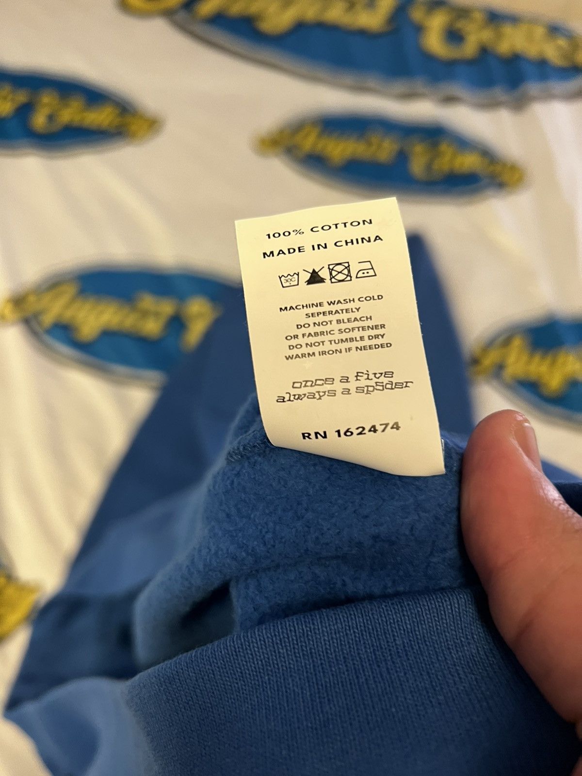 Sp5der Sp5der Angel Number Hoodie Bluew Size US XL / EU 56 / 4 - 5 Thumbnail