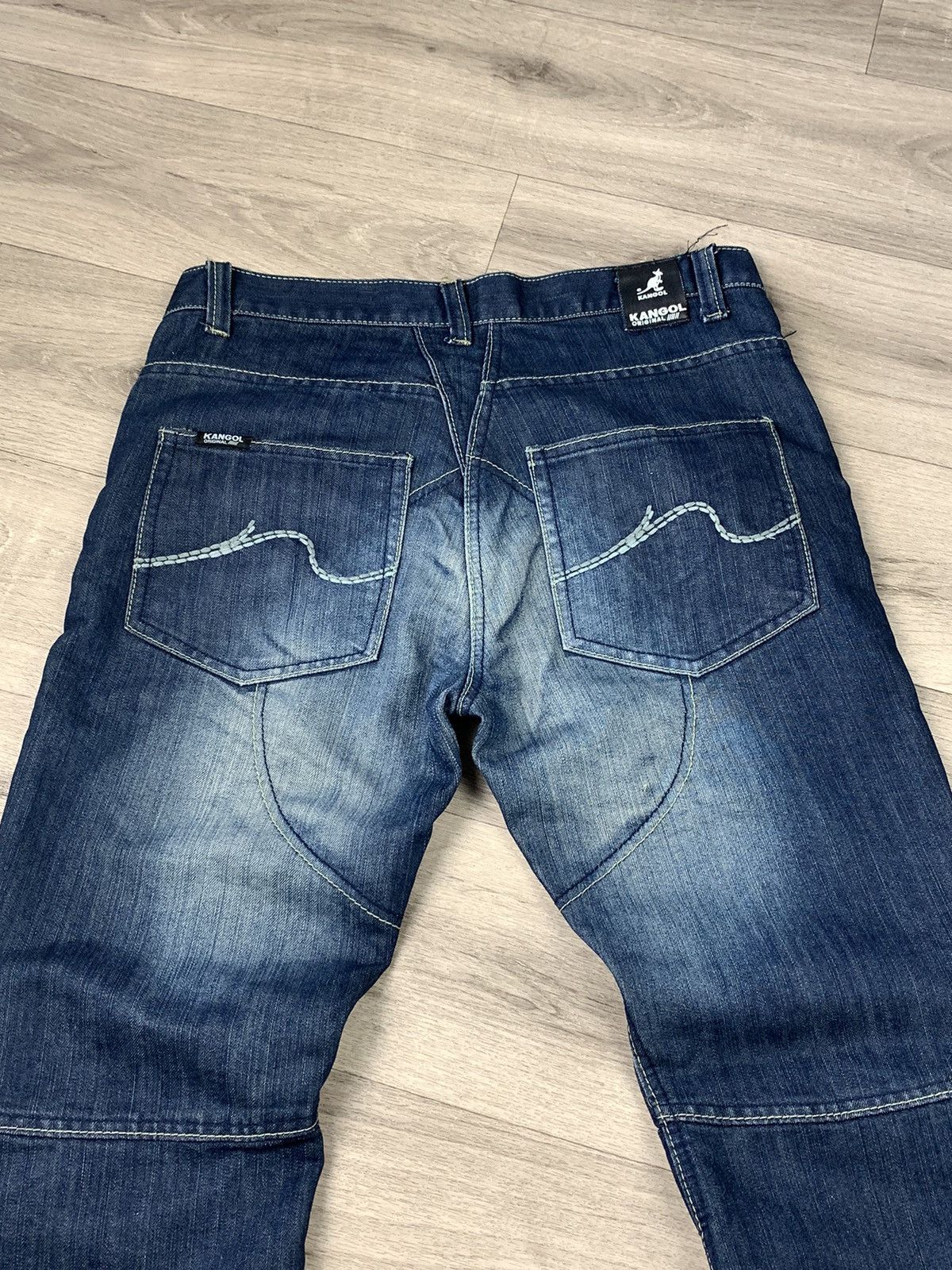Kangol Vintage Kangol Denim Jeans Double Knee Flared Pants Size 36 Size US 36 / EU 52 - 8 Thumbnail