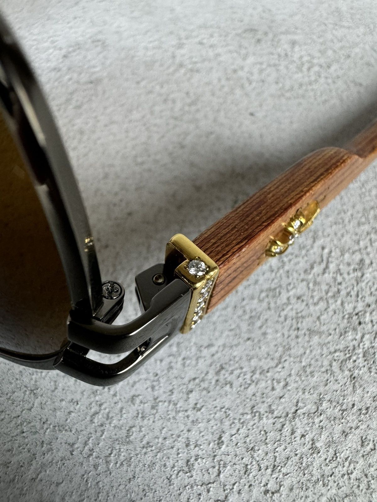 Chrome Hearts Chrome Hearts Diamond 18k Gold “THE BROWN” Sunglasses Size ONE SIZE - 16 Thumbnail
