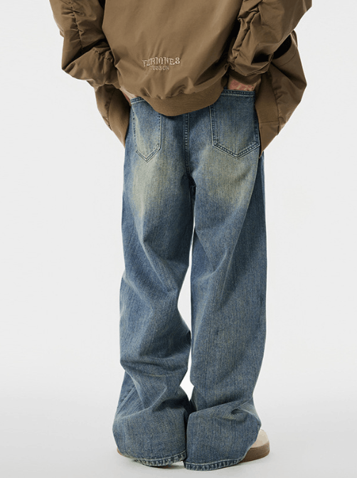 Japanese Brand Vintage distressed washed cleanfit straight versatile jeans Size US 32 / EU 48 - 3 Thumbnail