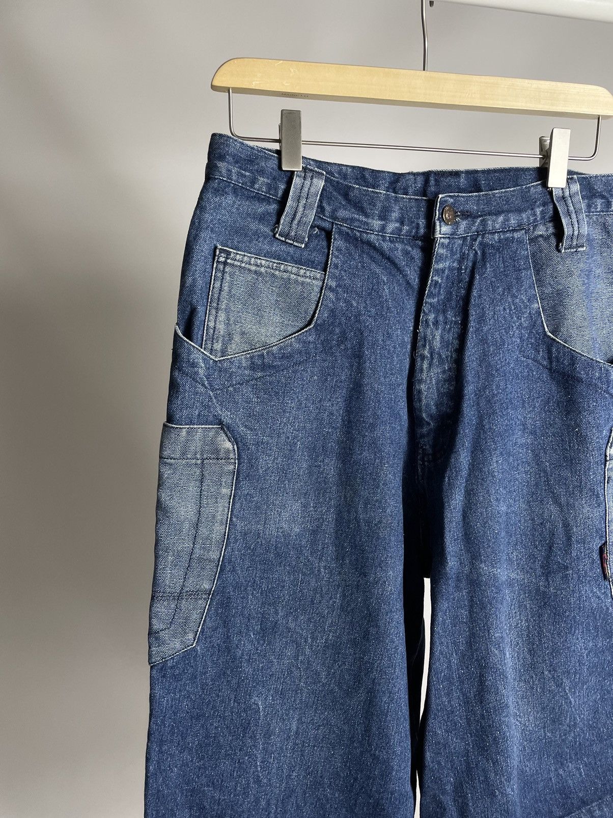 JNCO VINTAGE 💧Anti League Denim Multi Pocket hip hop jorts Shorts Size US 31 - 3 Thumbnail