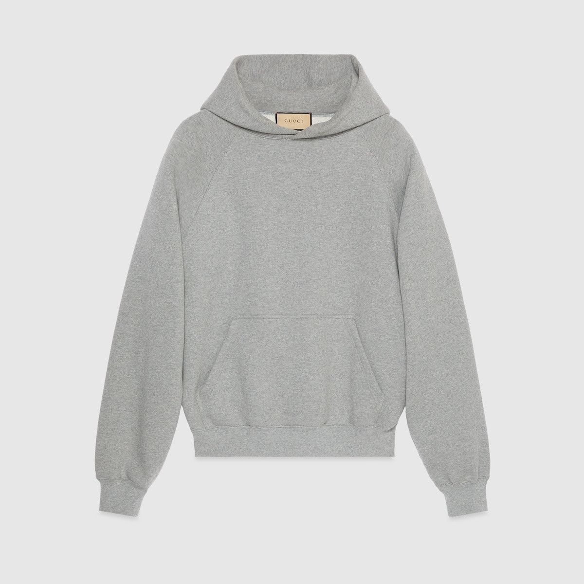 Gucci o1s1wg110925 Cotton Hooded Sweatshirt With Print in Grey Size US XL / EU 56 / 4 - 1 Thumbnail