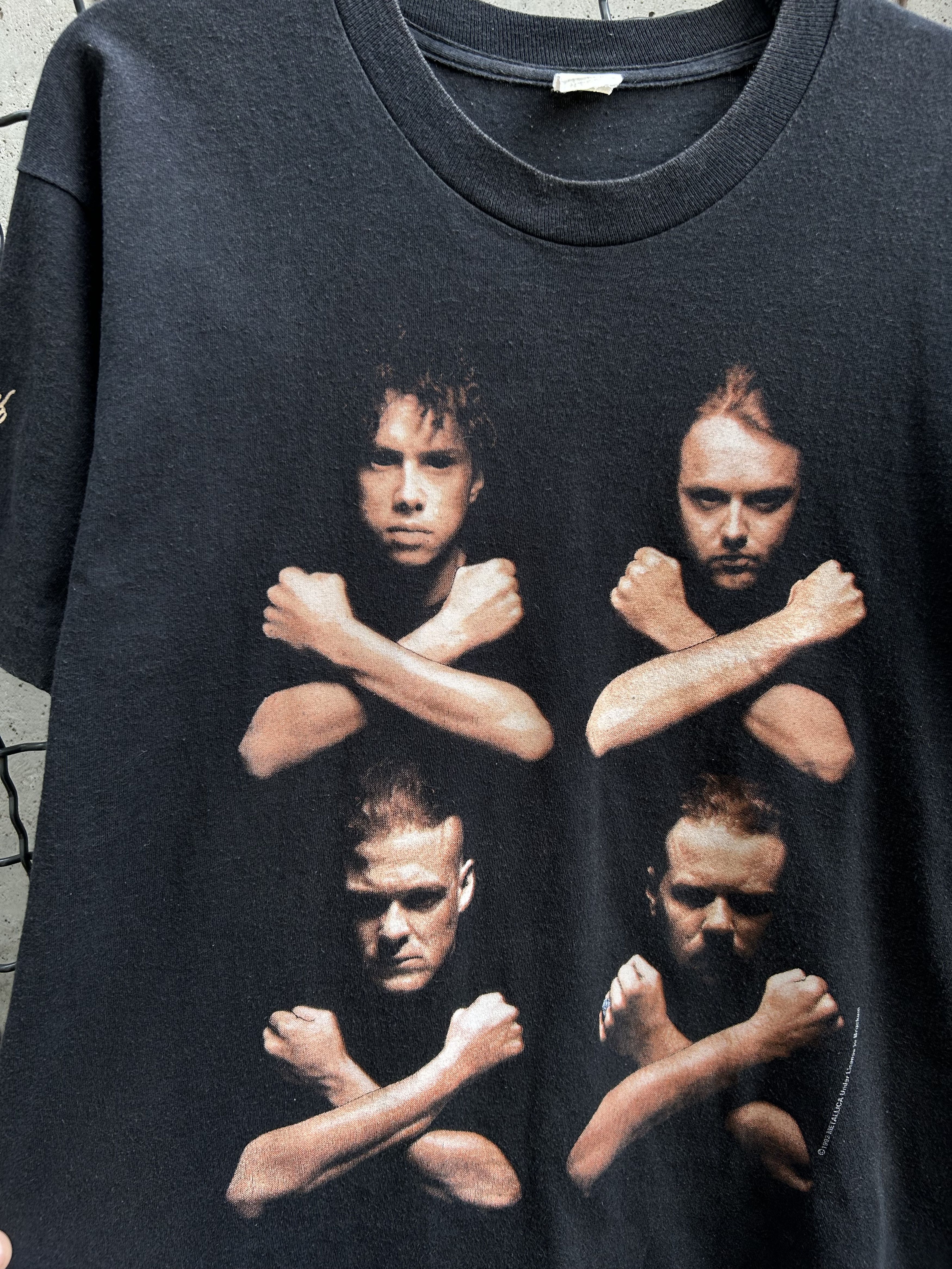 Band Tees × Vintage Vintage 1992 Metallica Birth School Rock Band T-shirt Size US XL / EU 56 / 4 - 6 Thumbnail