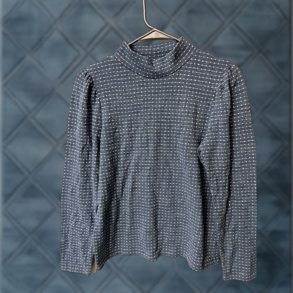 Madewell Madewell Blouse Womens Puff Sleeve Top Blue M Size M / US 6-8 / IT 42-44 - 1 Thumbnail