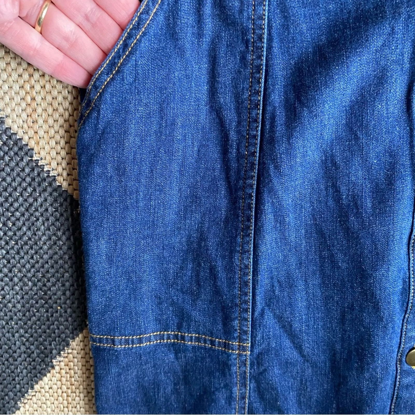 UNTUCKit UNTUCKit • Annie Cotton Lycra Women’s Denim Shirt Dress 8 Size M / US 6-8 / IT 42-44 - 12 Thumbnail