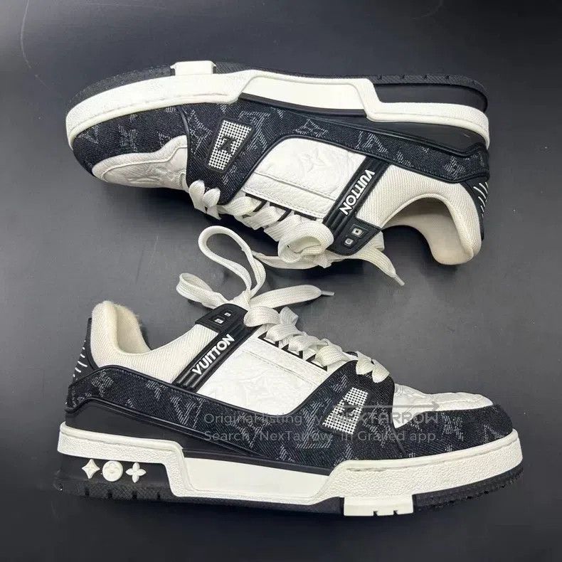 Louis Vuitton Louis Vuitton Black and white panda trainer sneakers Size US 6 / EU 39 - 4 Thumbnail