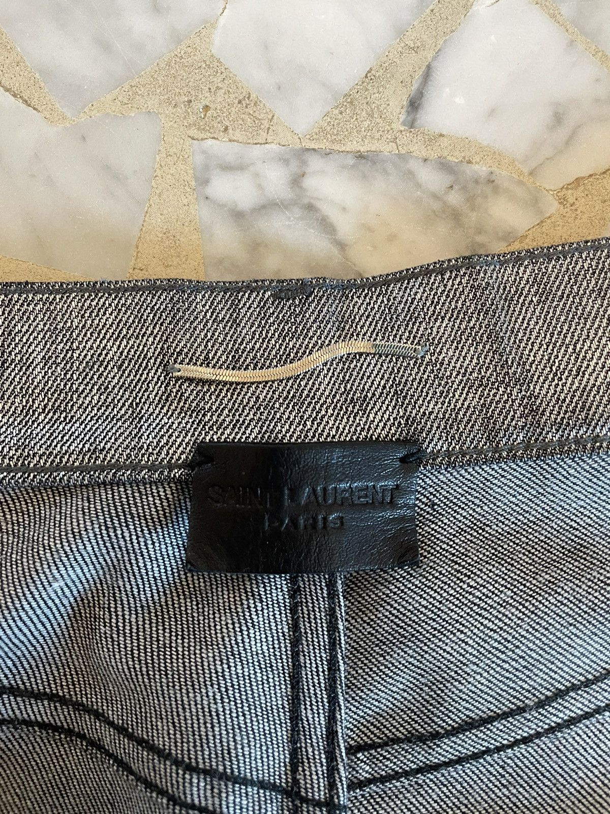 Saint Laurent Paris × Yves Saint Laurent skinny metallic jeans Saint Laurent Size US 30 / EU 46 - 4 Thumbnail
