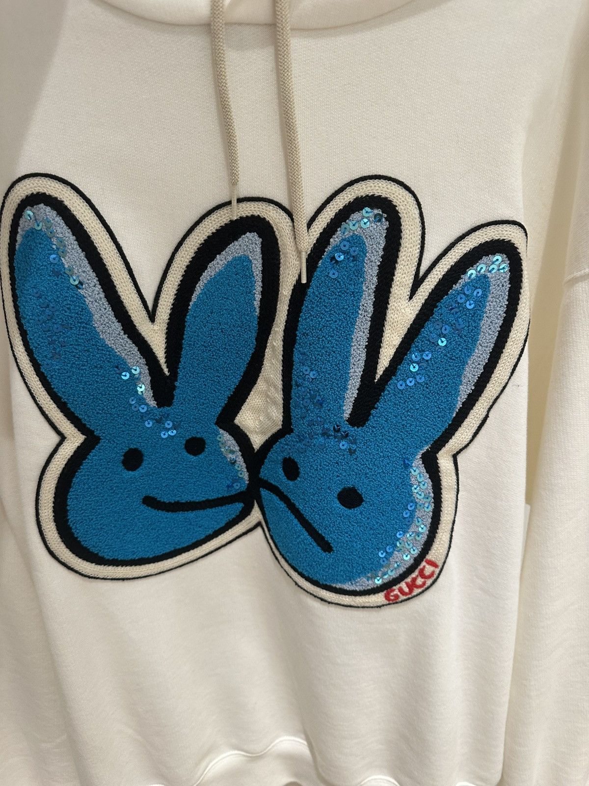 Gucci Bunny Sequin Accent Graphic Print Hoodie Size US L / EU 52-54 / 3 - 7 Thumbnail