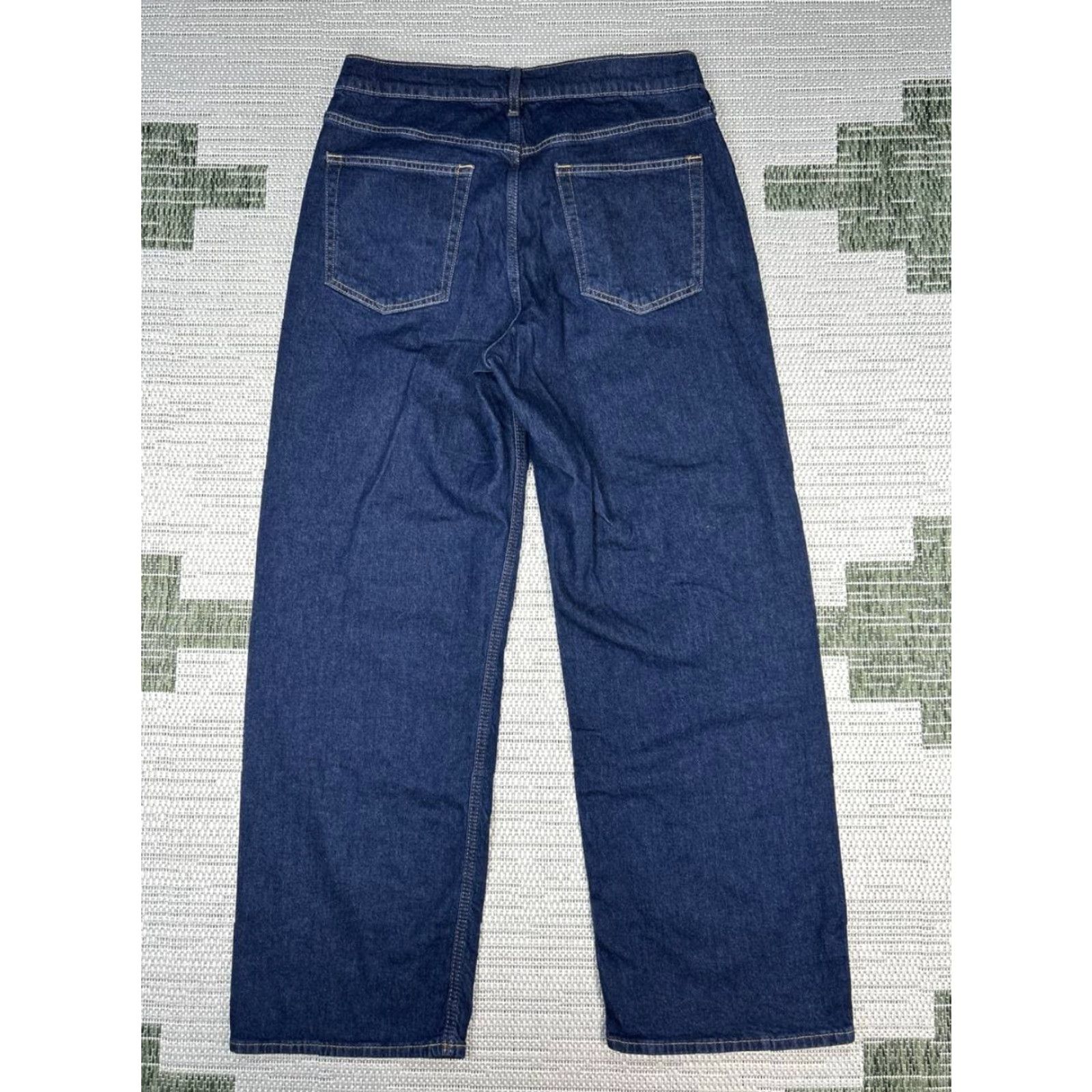 Gap Gap Jeans 90s Straight Womens 28 Blue Denim Cotton Stretch 32x29 5-Pocket Baggy Pockets N/A? Size 28" / US 6 / IT 42 - 2 Thumbnail