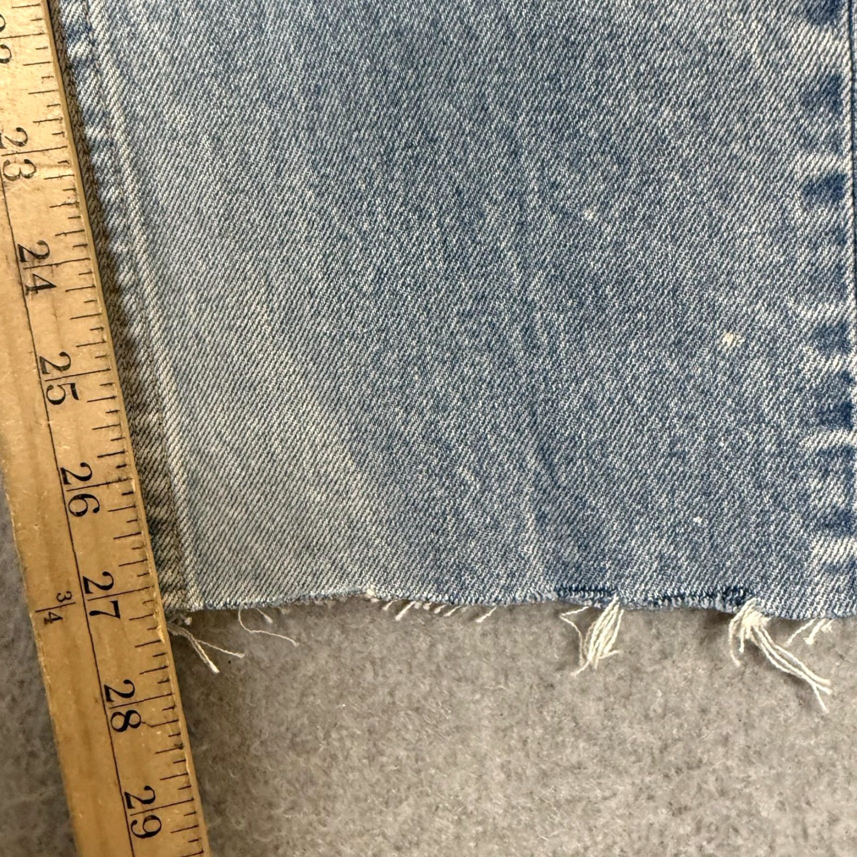 MOUSSY VINTAGE Moussy Jeans Women Size 23 Light Wash Distressed Straight Leg Blue (Ankle) Regular Slim? Size 40" / US 18 - 6 Thumbnail