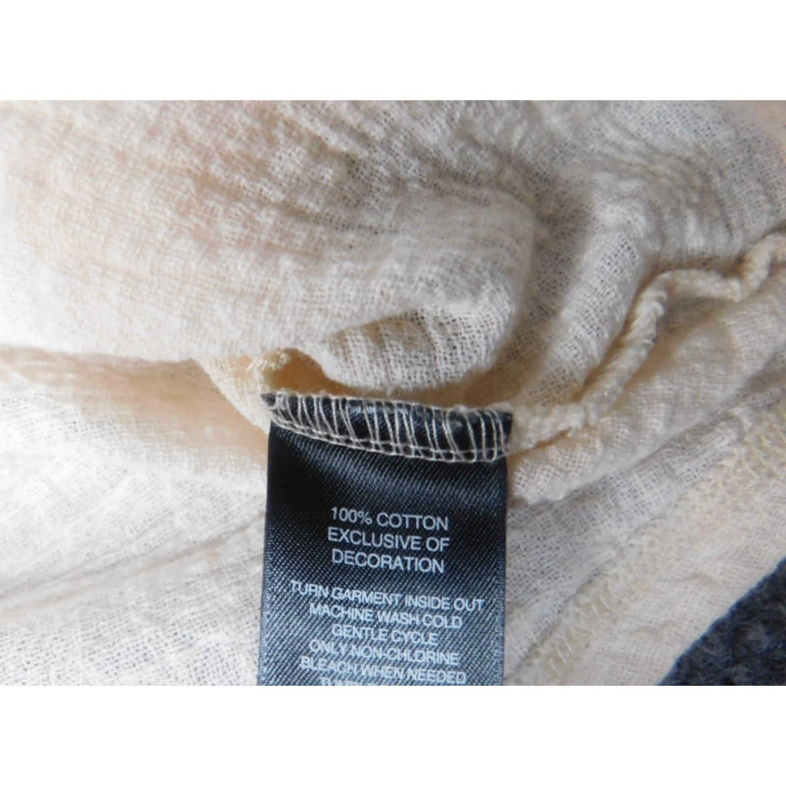 Vintage Signature 1 Studio Blouse Women L Beige Floral Short Sleeve Crew Neck Pullover Stretch Casual Regular Cap Sleeve Polyester Rayon Size L / US 10 / IT 46 - 6 Thumbnail